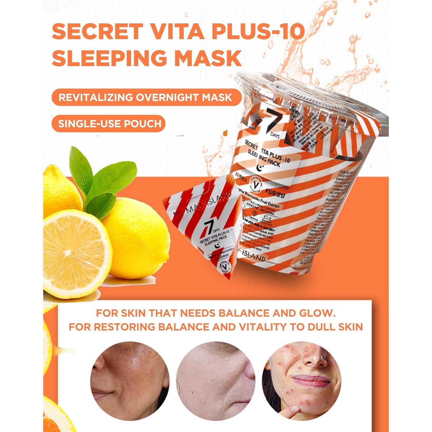 MAY ISLAND Máscara Nocturna Vita Plus 12 Paquetes 4.8g