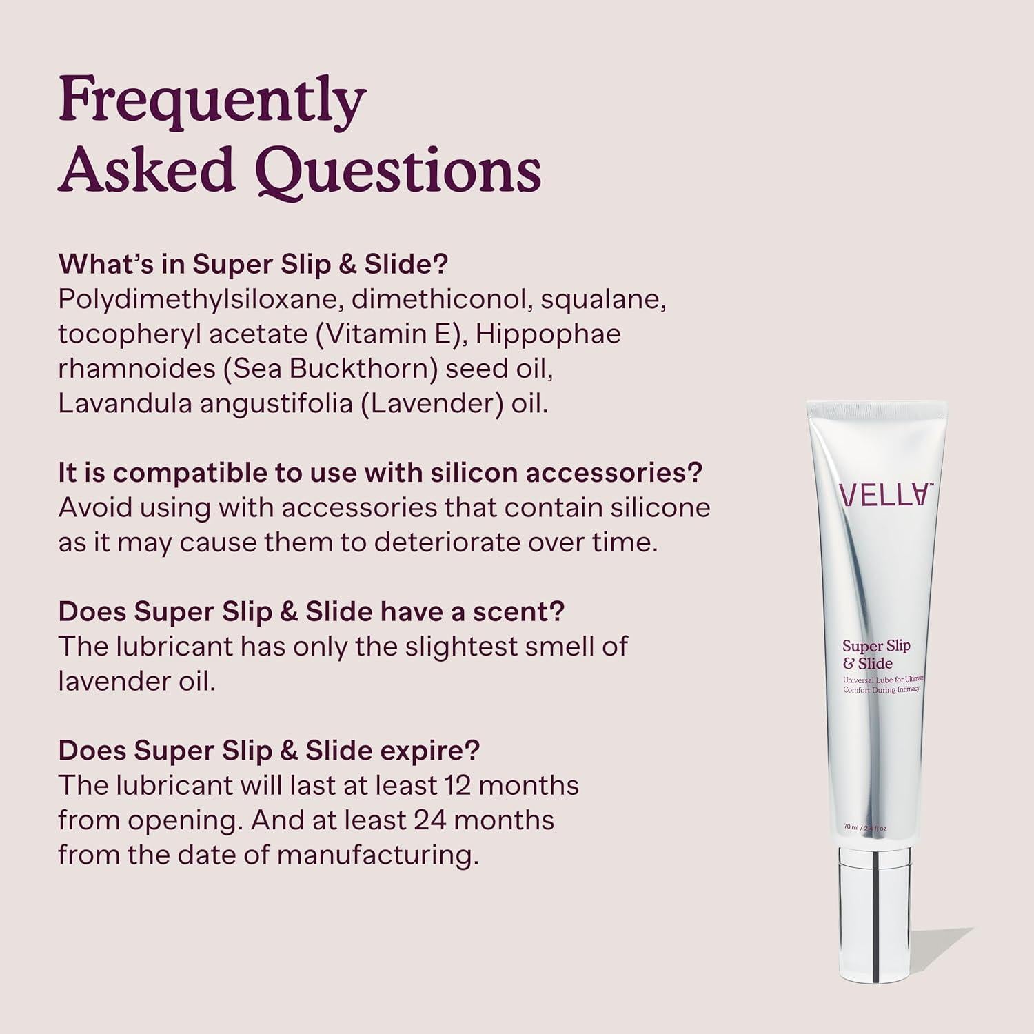 Deslizamiento Corporal Vella a Base de Silicona 90g - Hidratación Intima