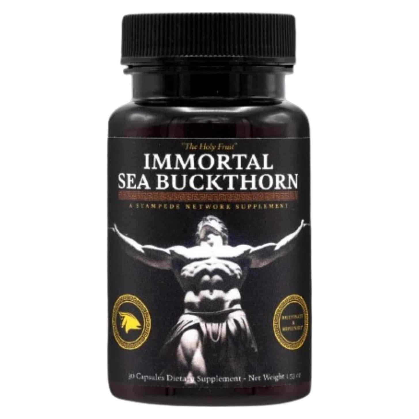 Cápsulas de Espino Marino Inmortal The Stampede 81g Omega 3 6 7 9