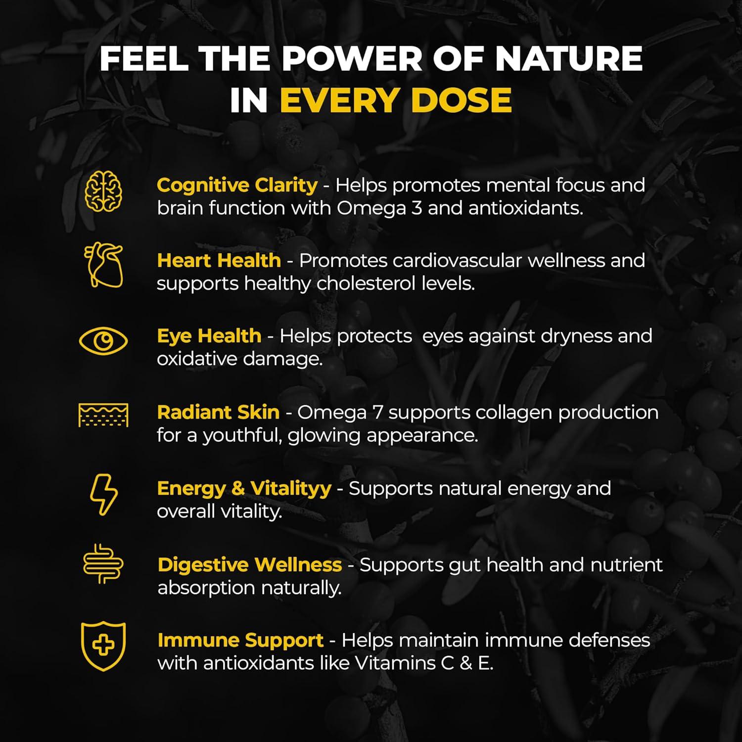 Cápsulas de Espino Marino Inmortal The Stampede 81g Omega 3 6 7 9