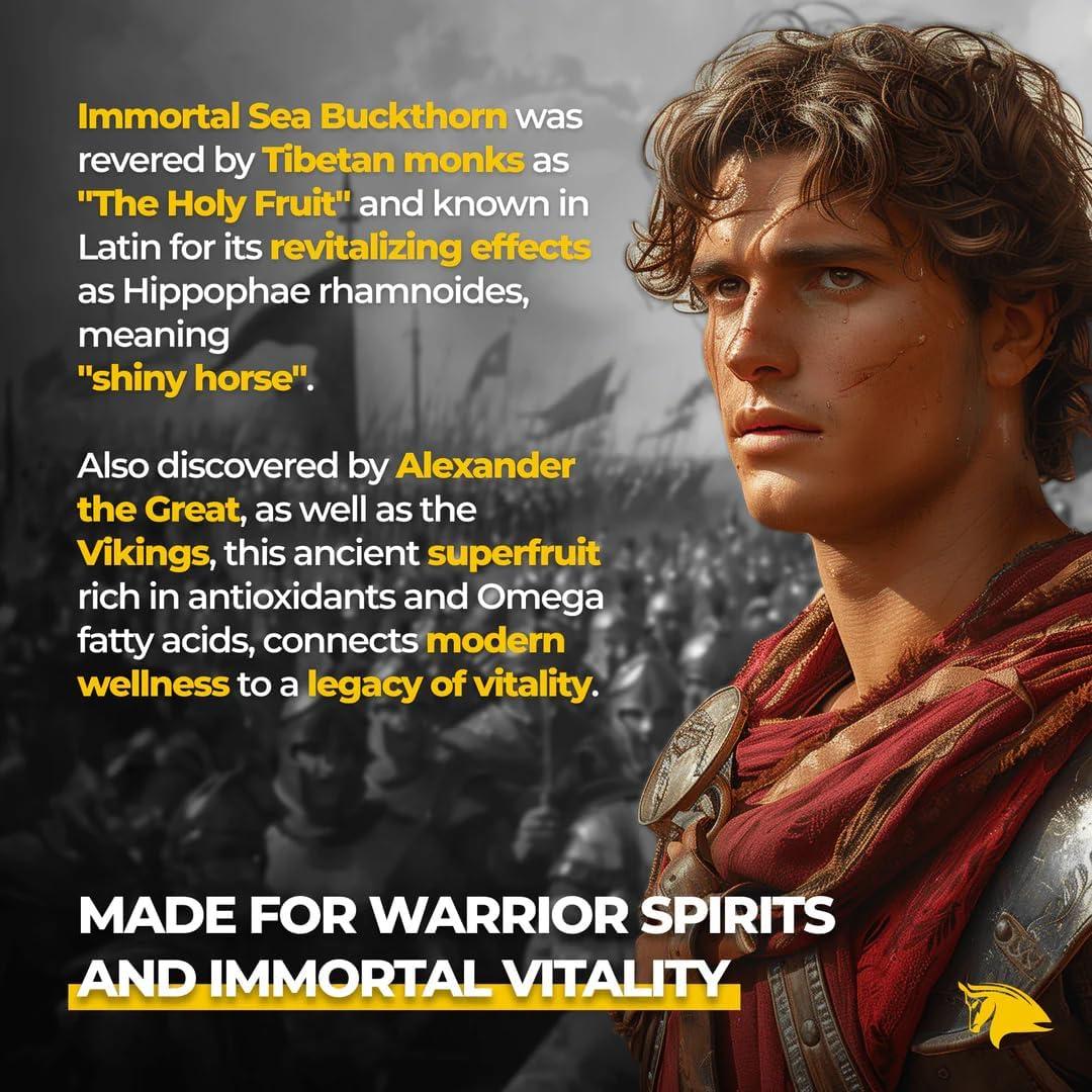 Cápsulas de Espino Marino Inmortal The Stampede 81g Omega 3 6 7 9