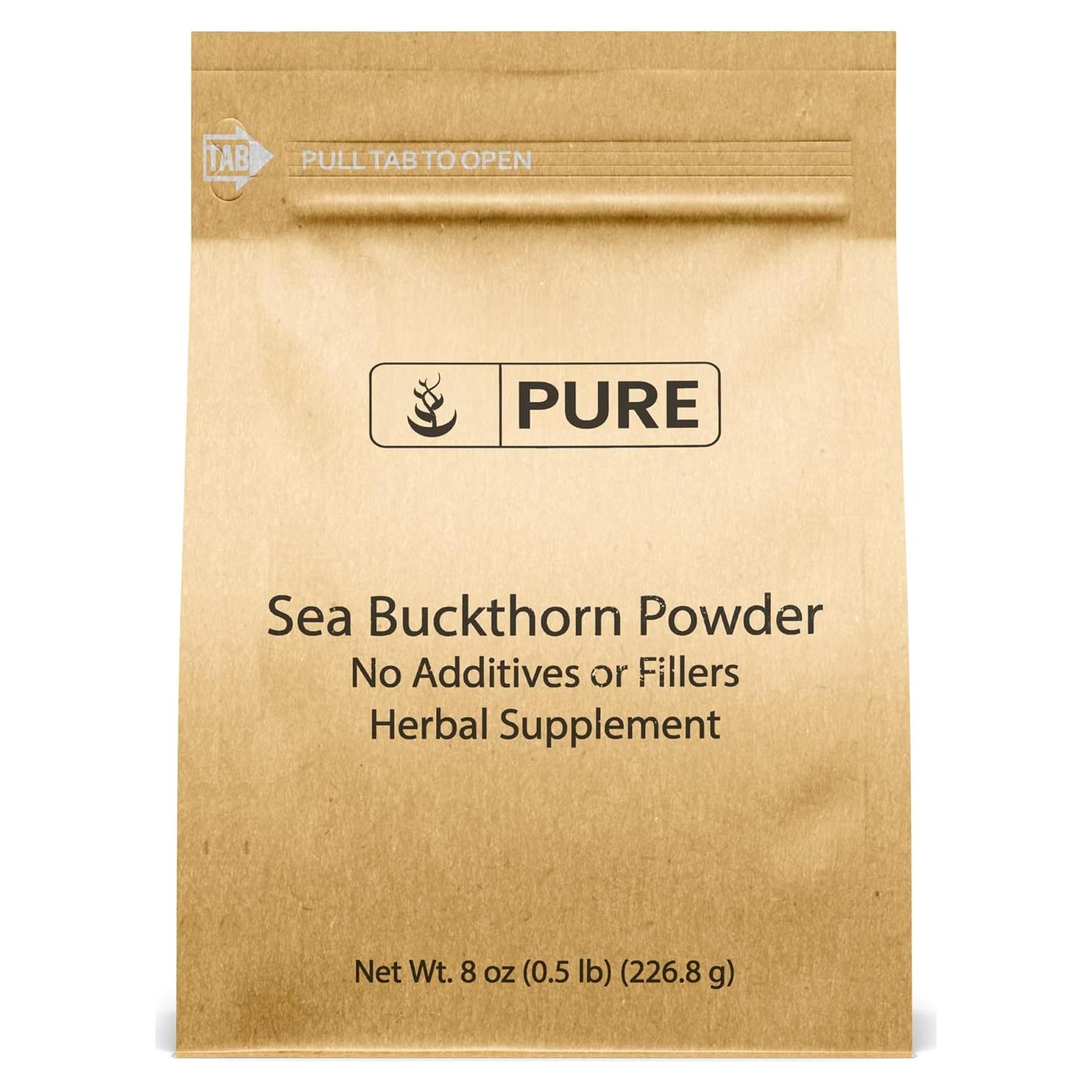 Espino Marino en Polvo 227g - Ingredientes Originales Puros - Suplemento Natural