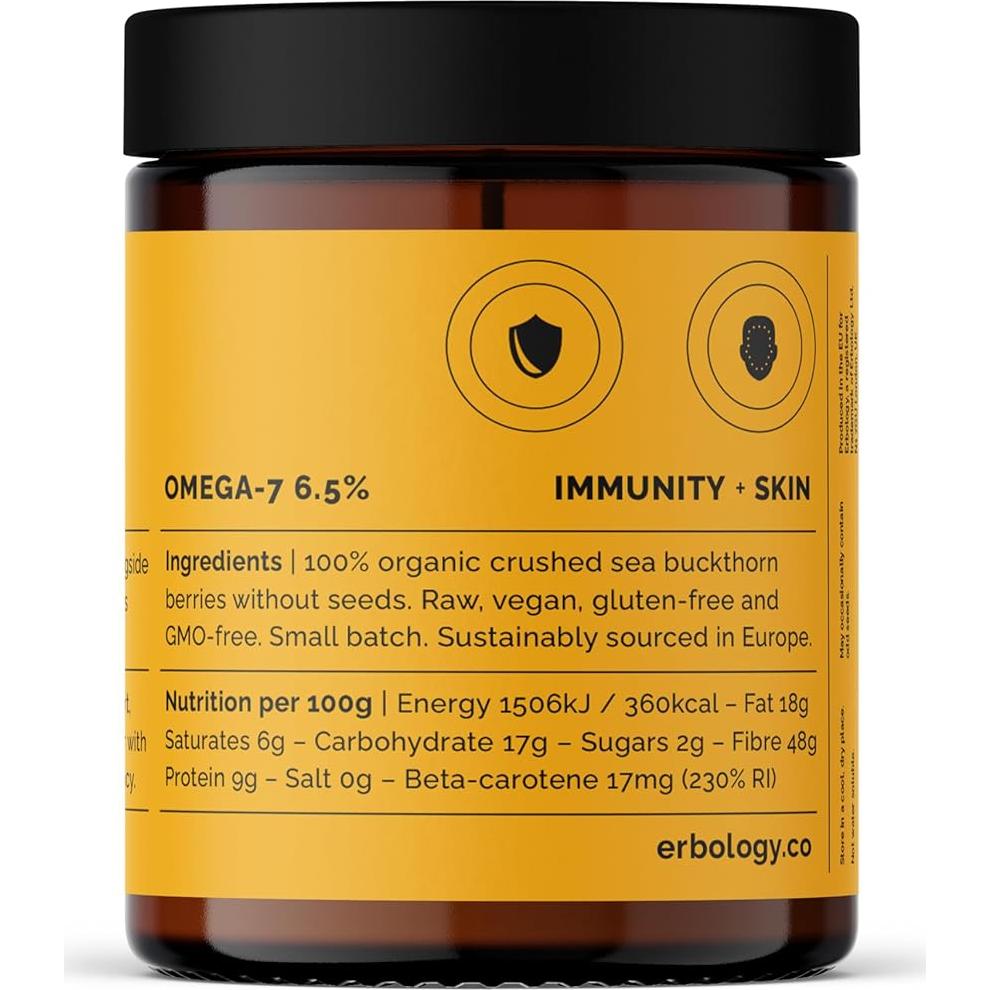 Polvo de Espino Marino Orgánico Erbology 90.7 g - Salud Piel e Inmunidad