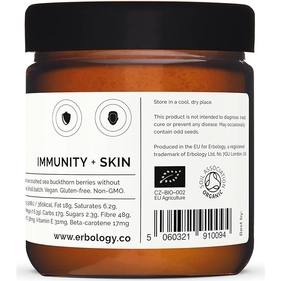 Polvo de Espino Marino Orgánico Erbology 90.7 g - Salud Piel e Inmunidad