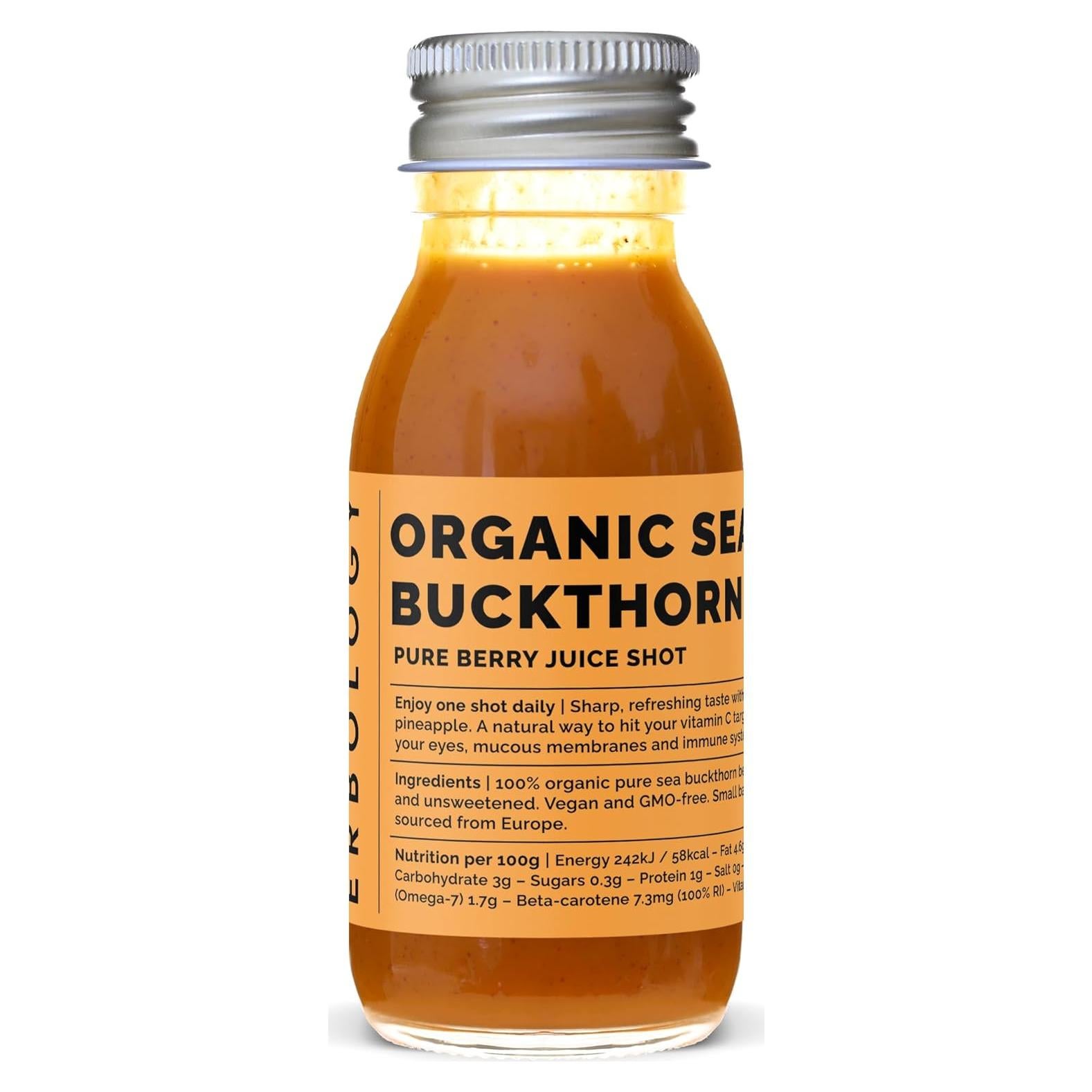 Jugo de Espino Marino Orgánico Erbology 12 x 60ml - Alto en Vitamina C