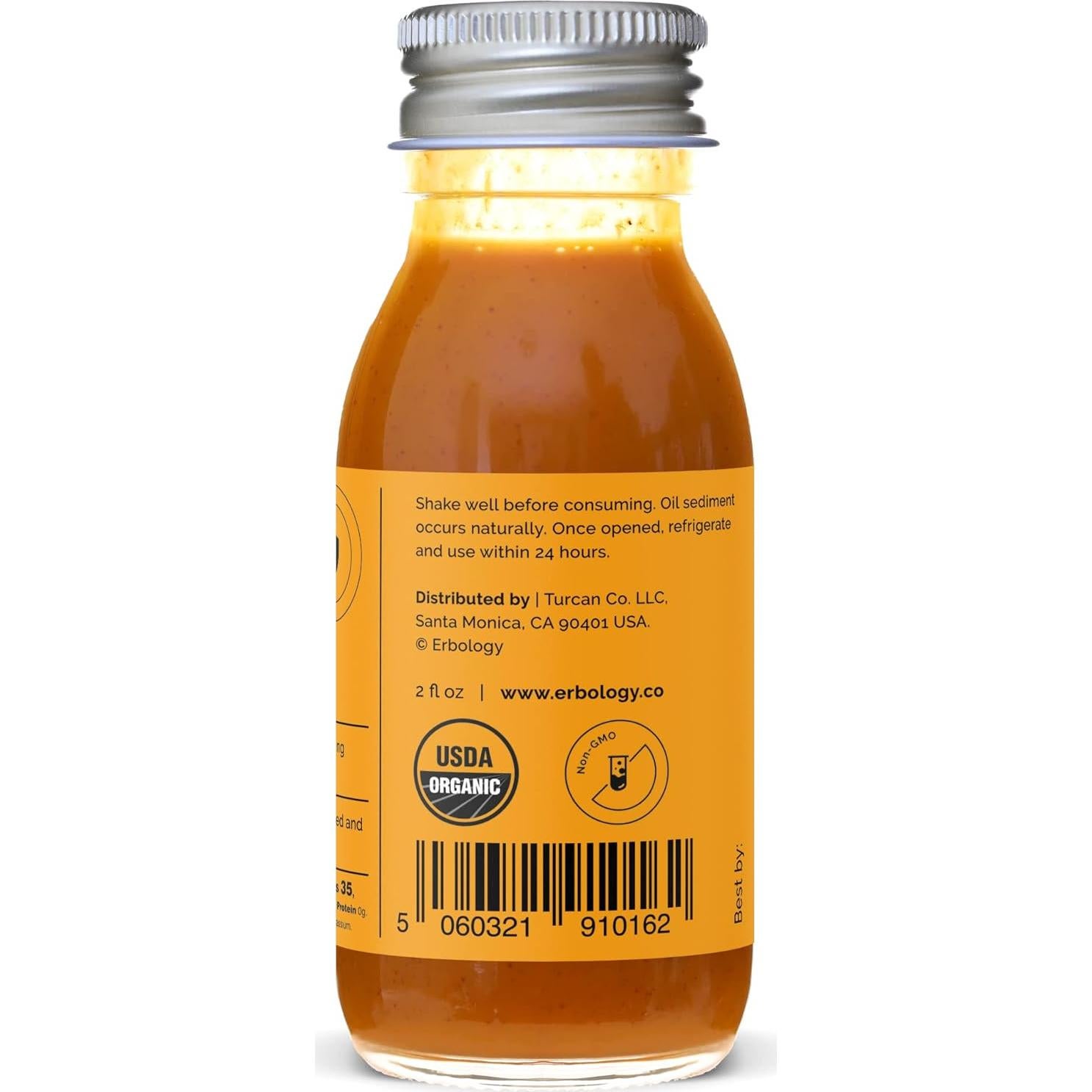 Jugo de Espino Marino Orgánico Erbology 12 x 60ml - Alto en Vitamina C