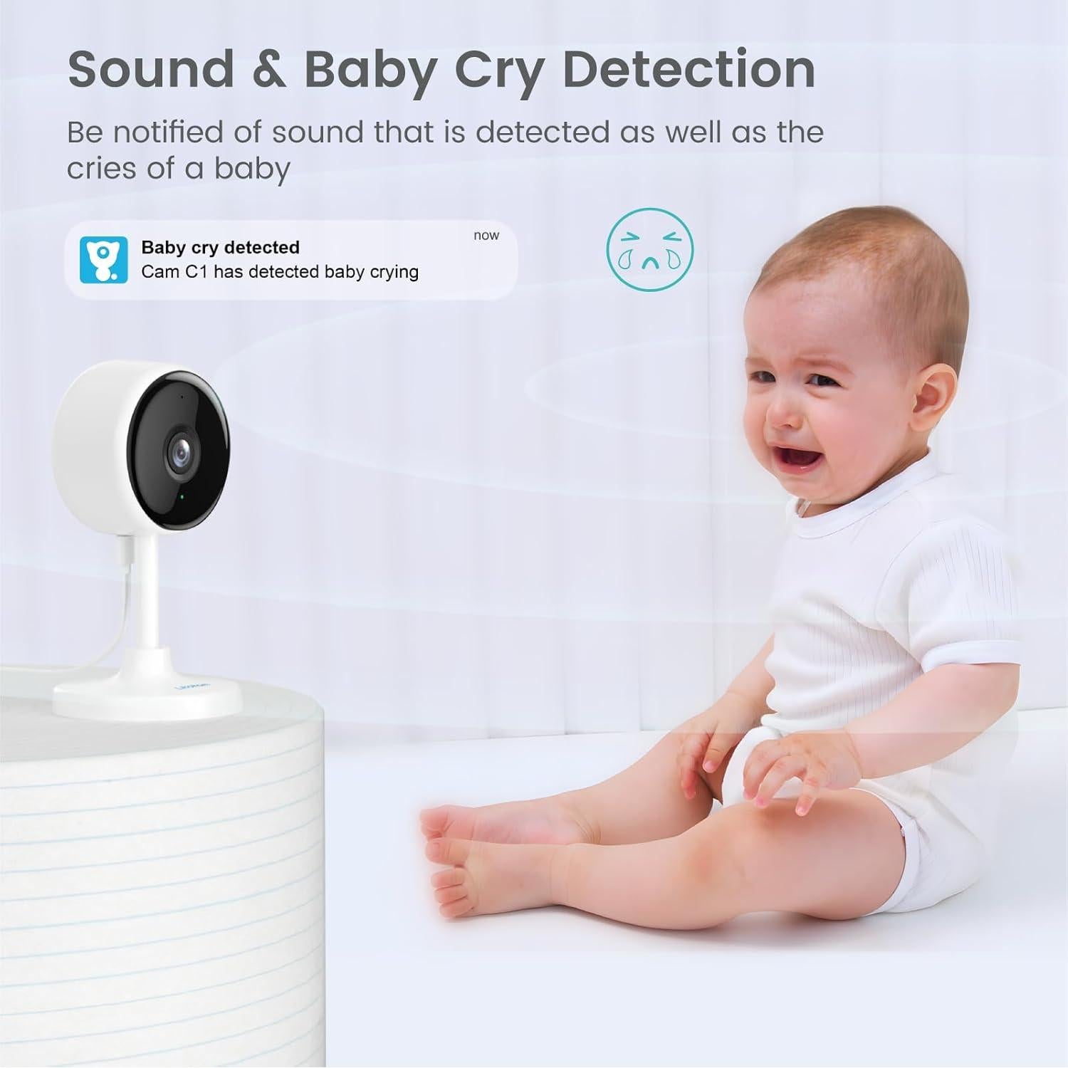 Cámara Interior Litokam 2K WiFi con Visión Nocturna