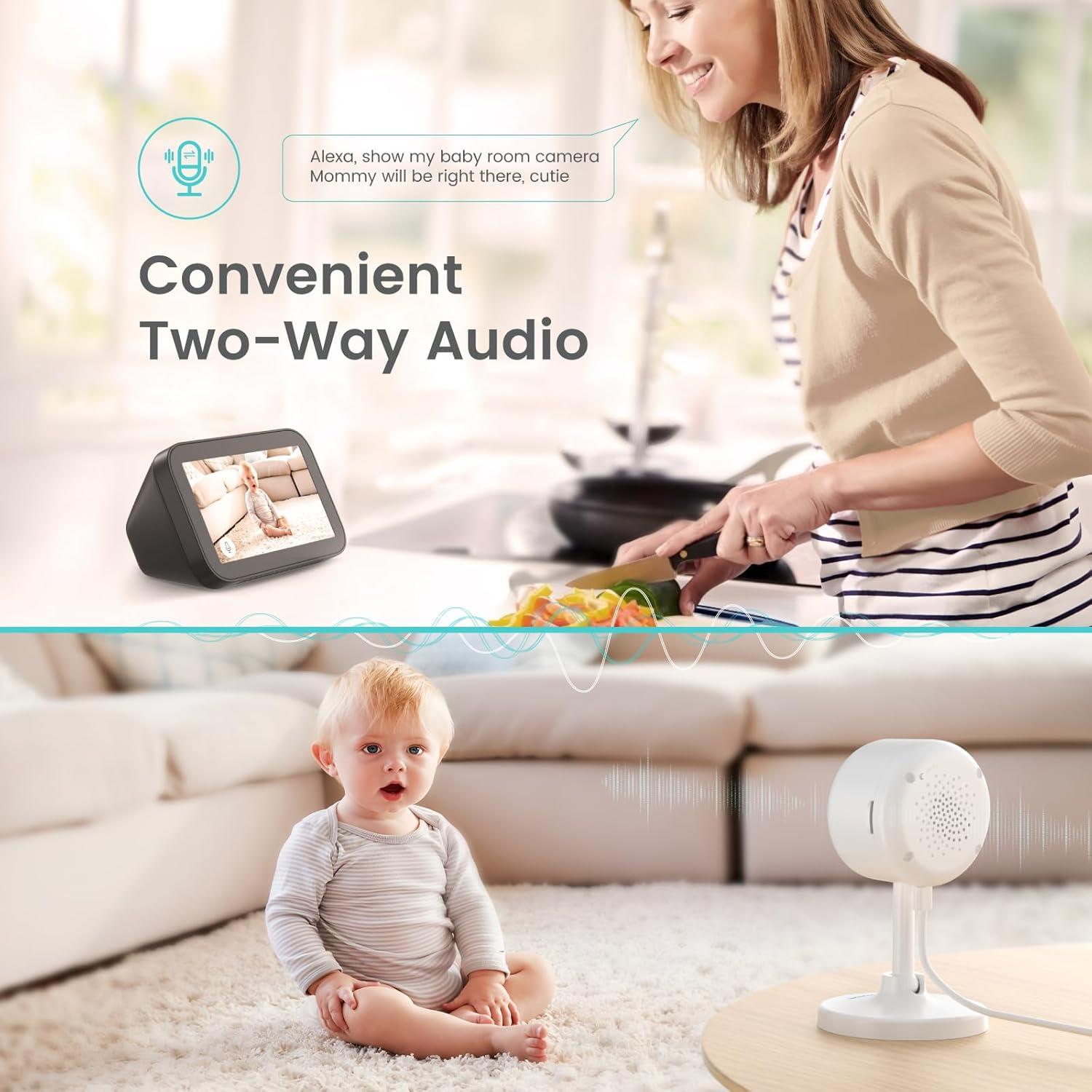 Cámara Interior Litokam 2K WiFi con Visión Nocturna