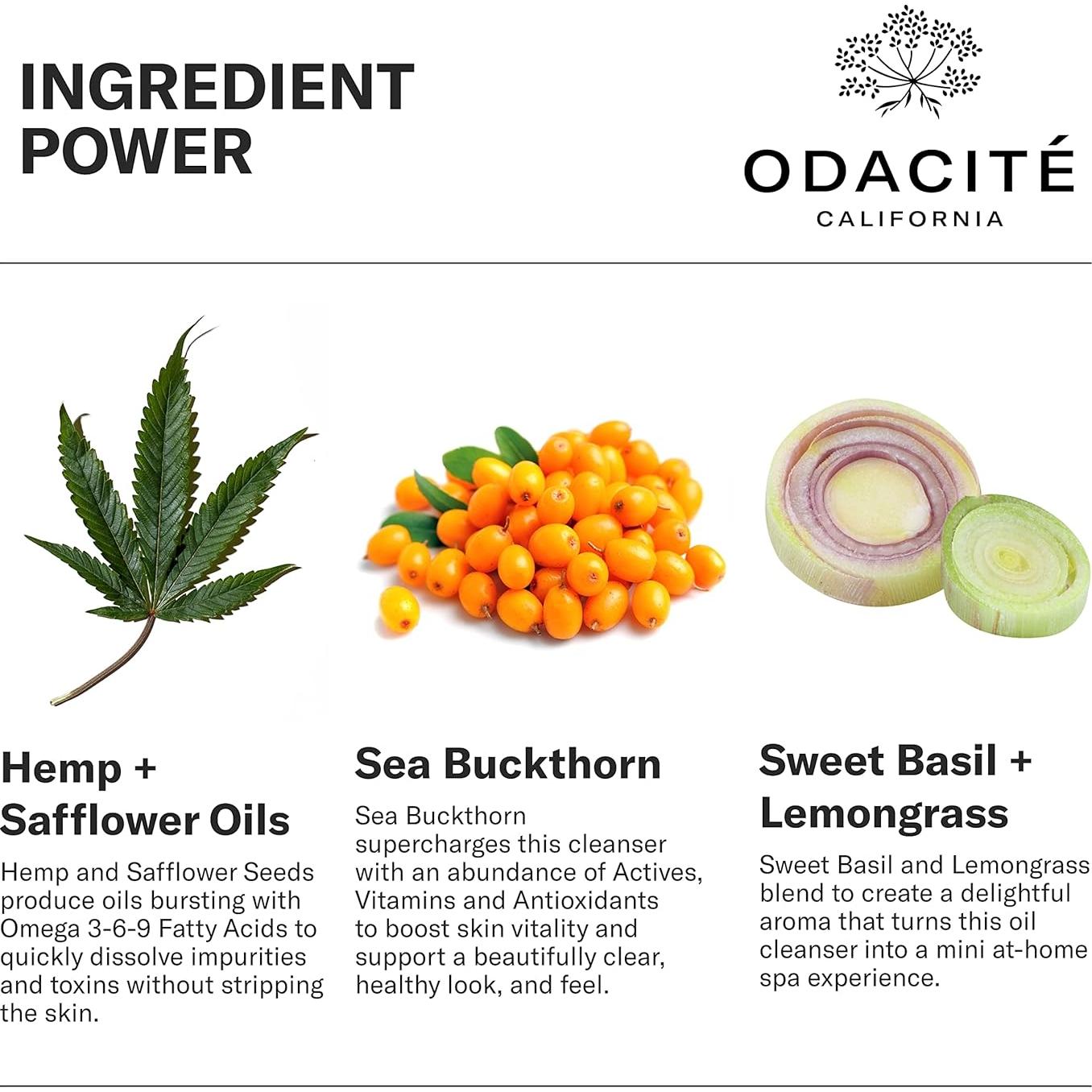 Aceite Limpiador Omega Odacite 95.2ml Cañamo Espino Marino