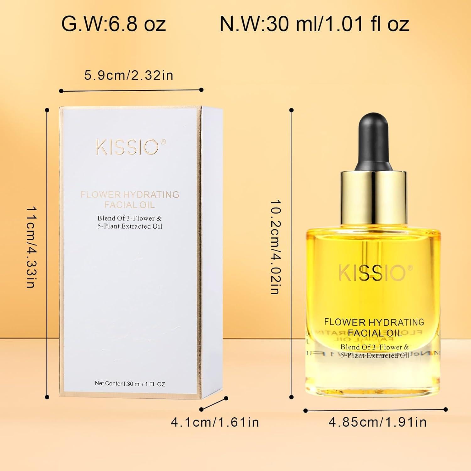 KISSIO Aceite Facial Ultra-Hidratante 29.57 ML - Piel Seca