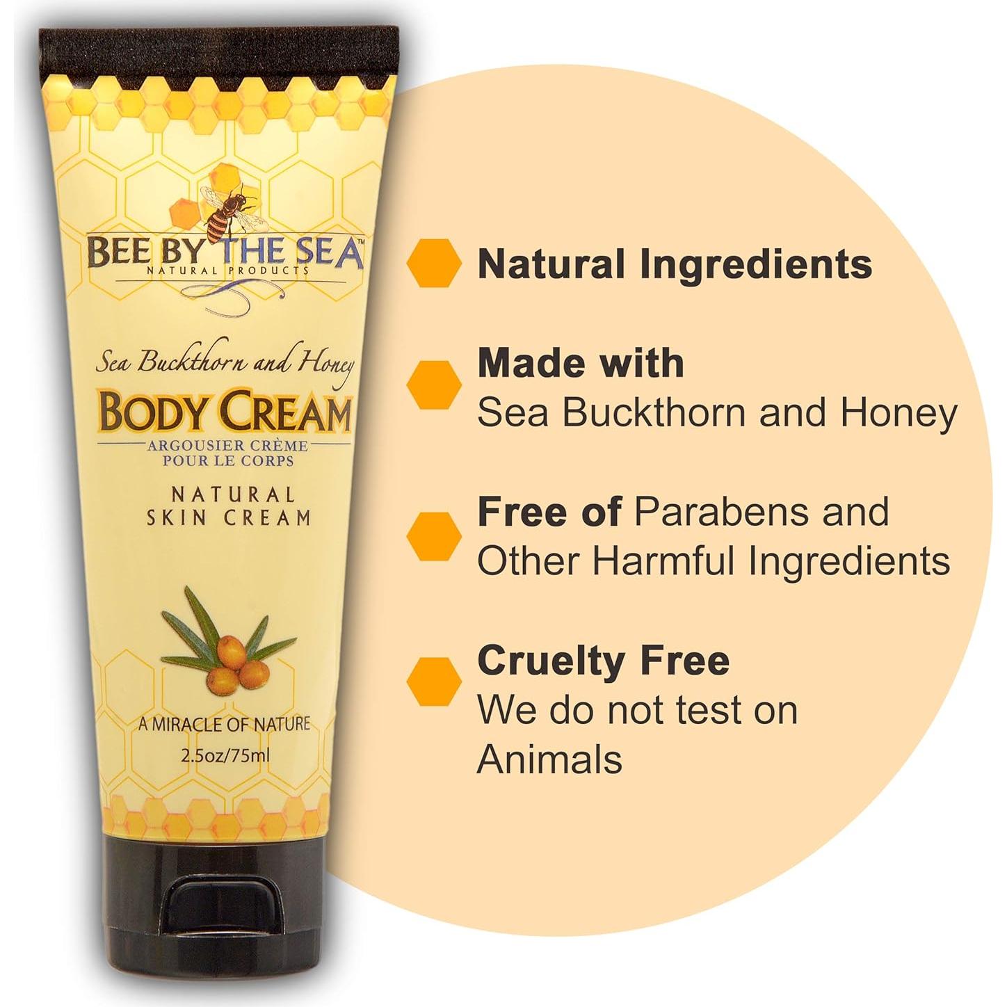 Crema Corporal Natural Bee by the Sea Espino Marino y Miel 181 g
