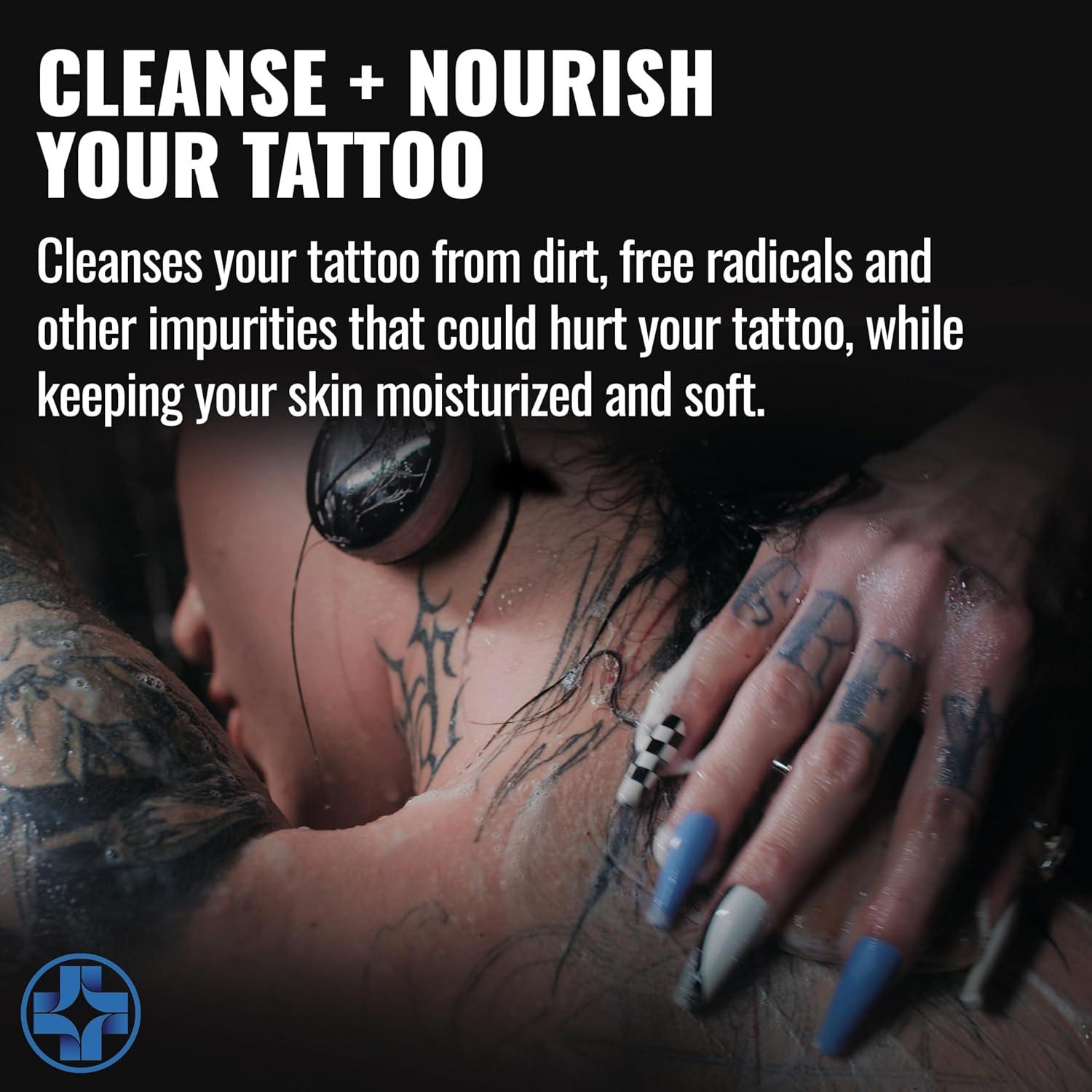 Jabón Limpiador Saniderm para Tatuajes 100g - Hidrata y Sana