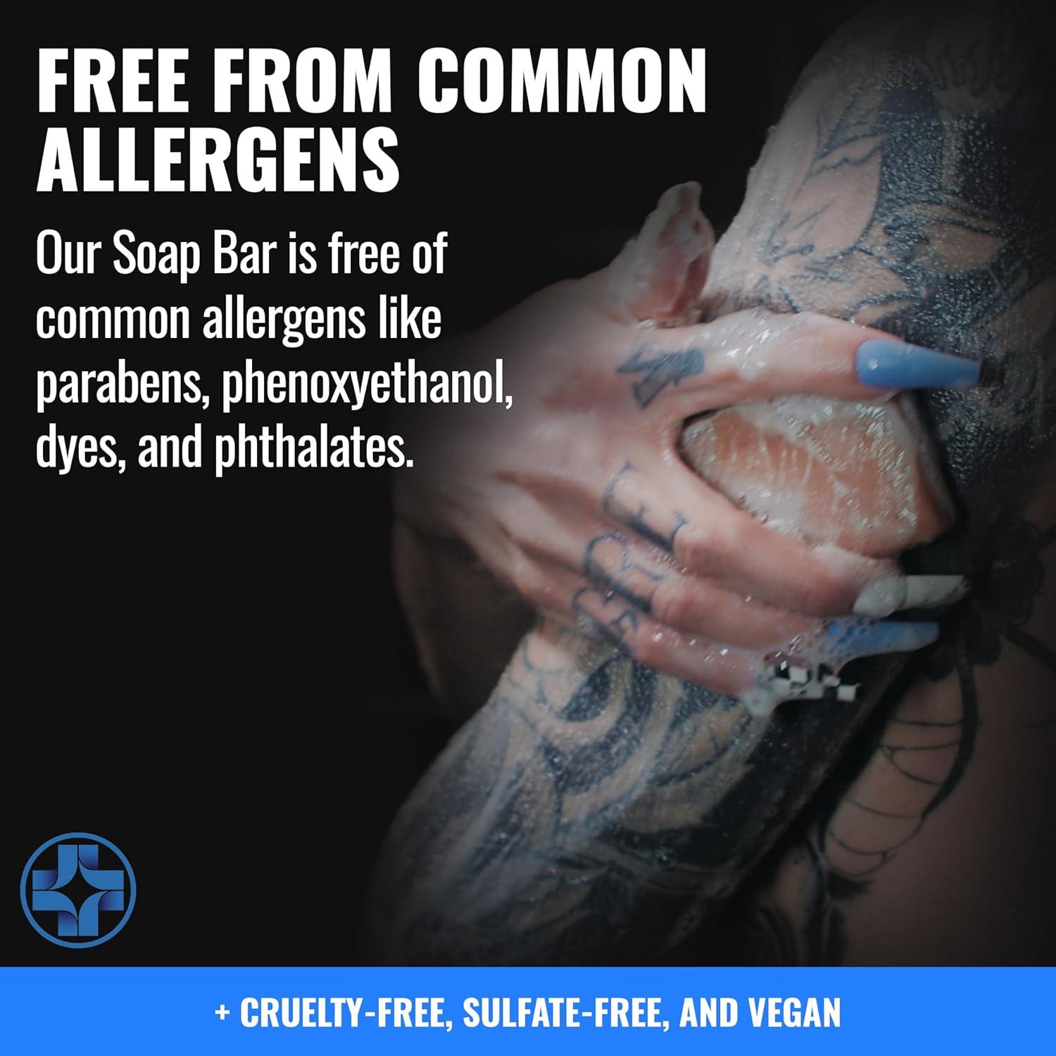 Jabón Limpiador Saniderm para Tatuajes 100g - Hidrata y Sana