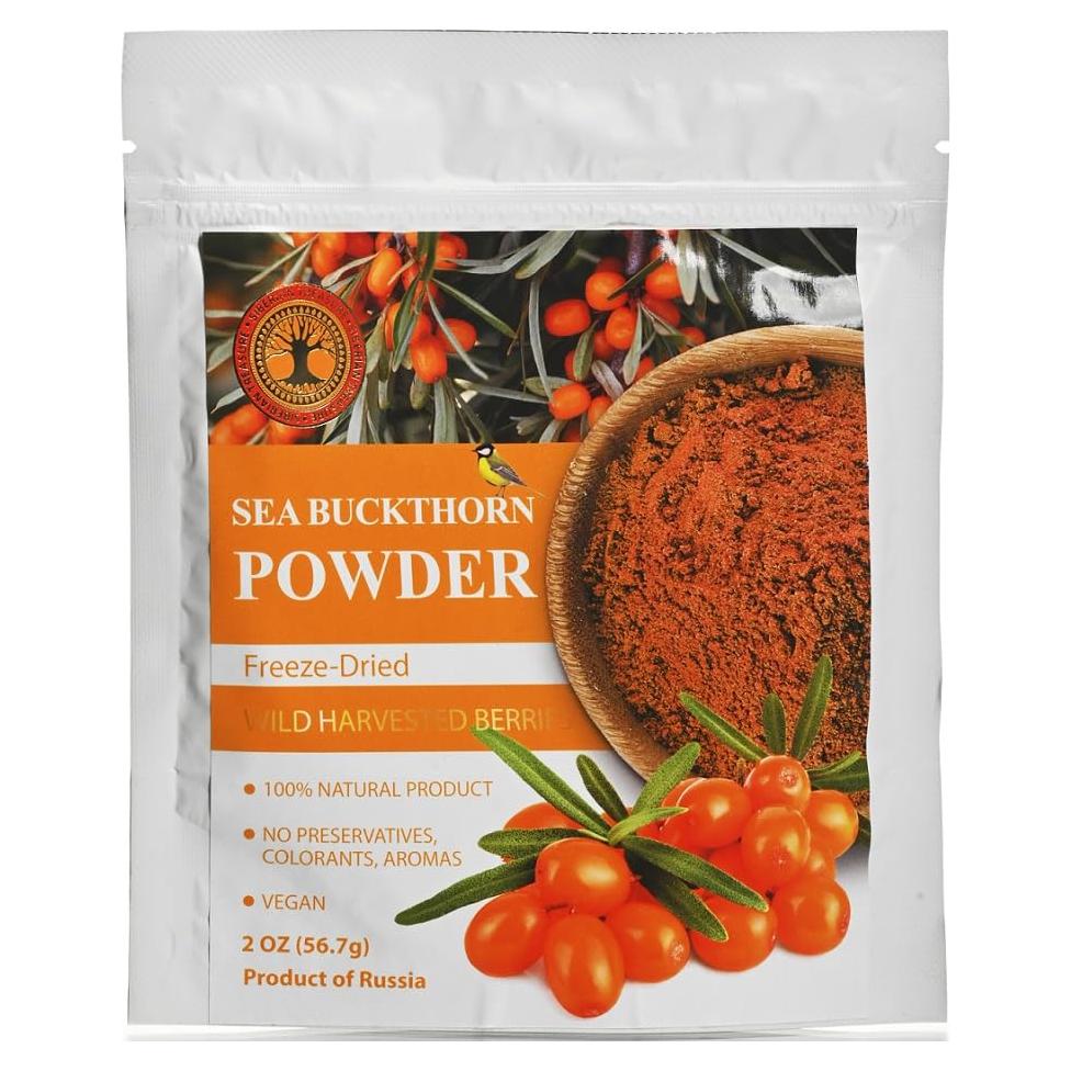 Polvo Liofilizado de Espino Marino Tesoro Siberiano 56.7g