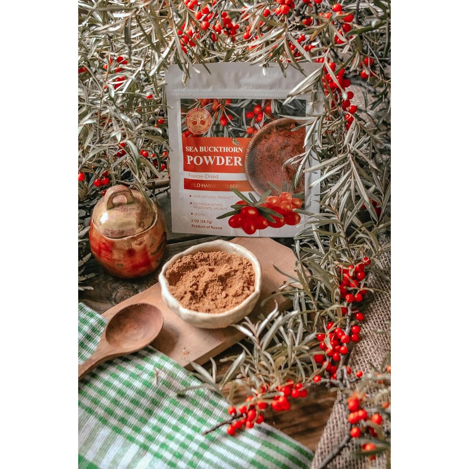 Polvo Liofilizado de Espino Marino Tesoro Siberiano 56.7g