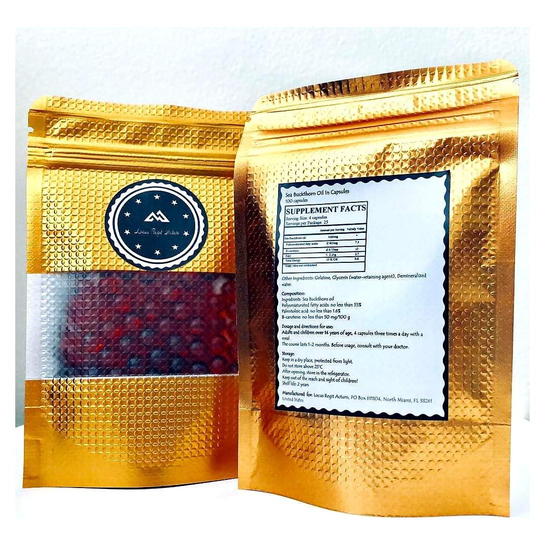 Aceite de Espino Cerval de Mar Locus 100 Cápsulas 54g