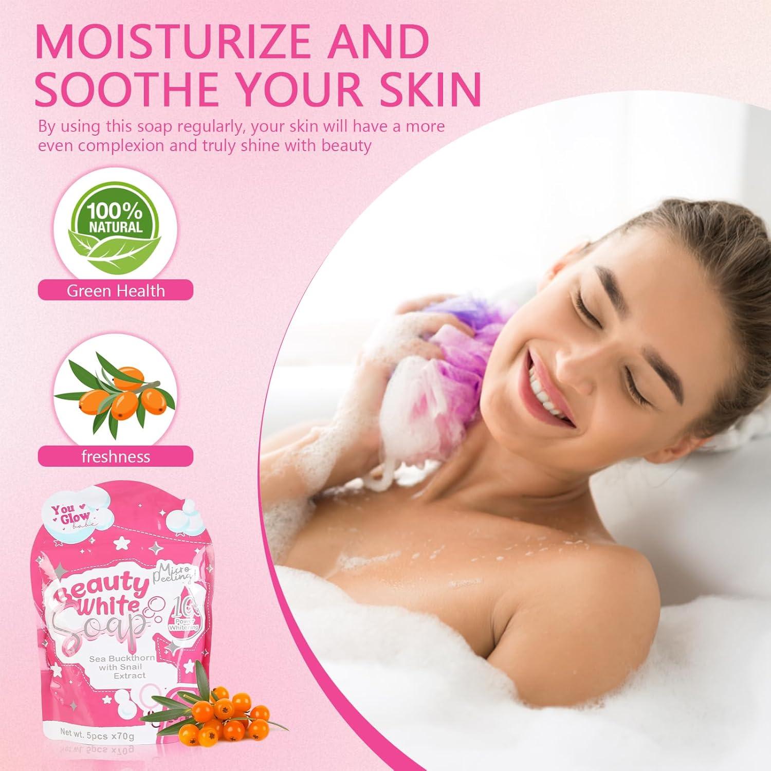 Jabón You Glow Babe Espino Marino y Extracto de Caracol 5x70g