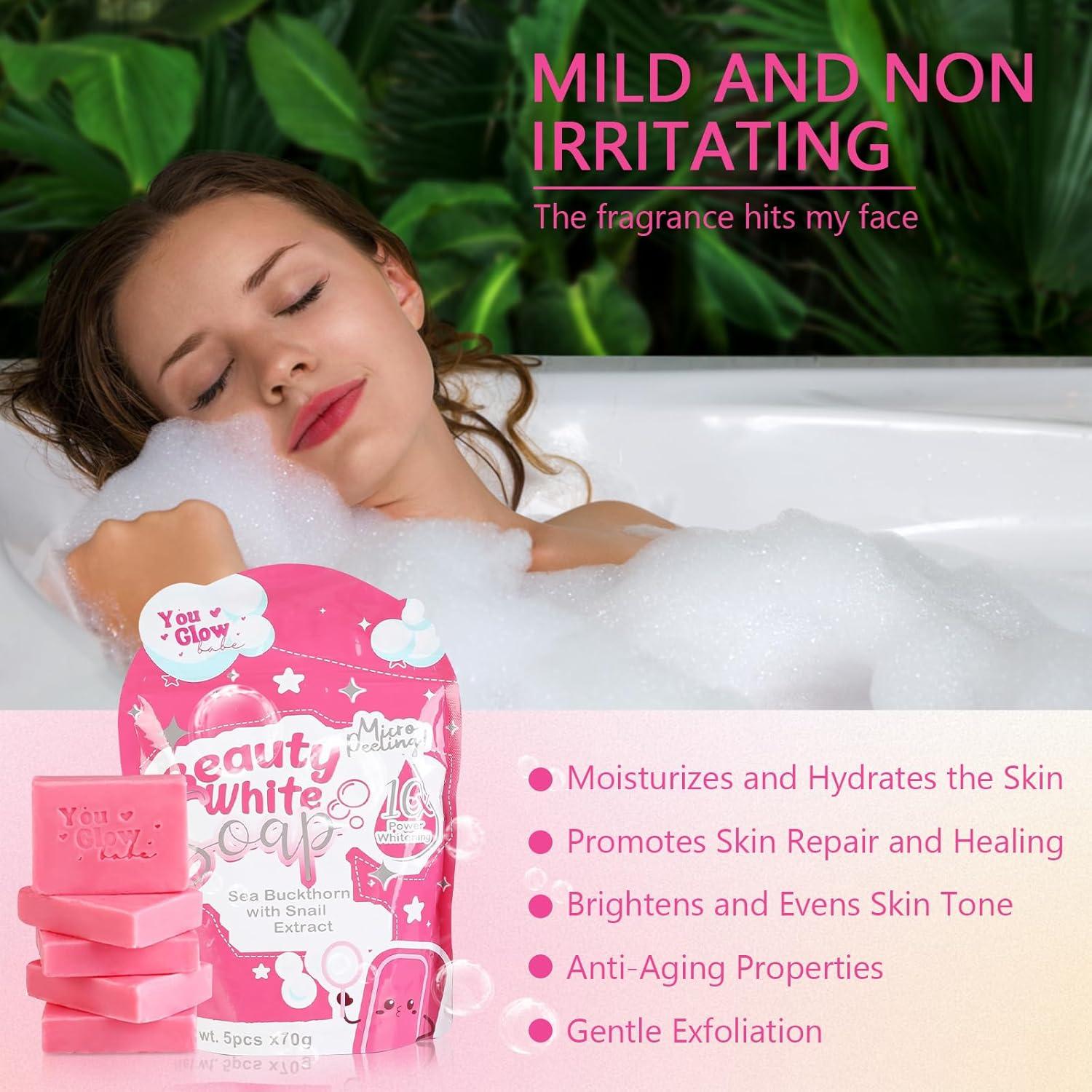 Jabón You Glow Babe Espino Marino y Extracto de Caracol 5x70g