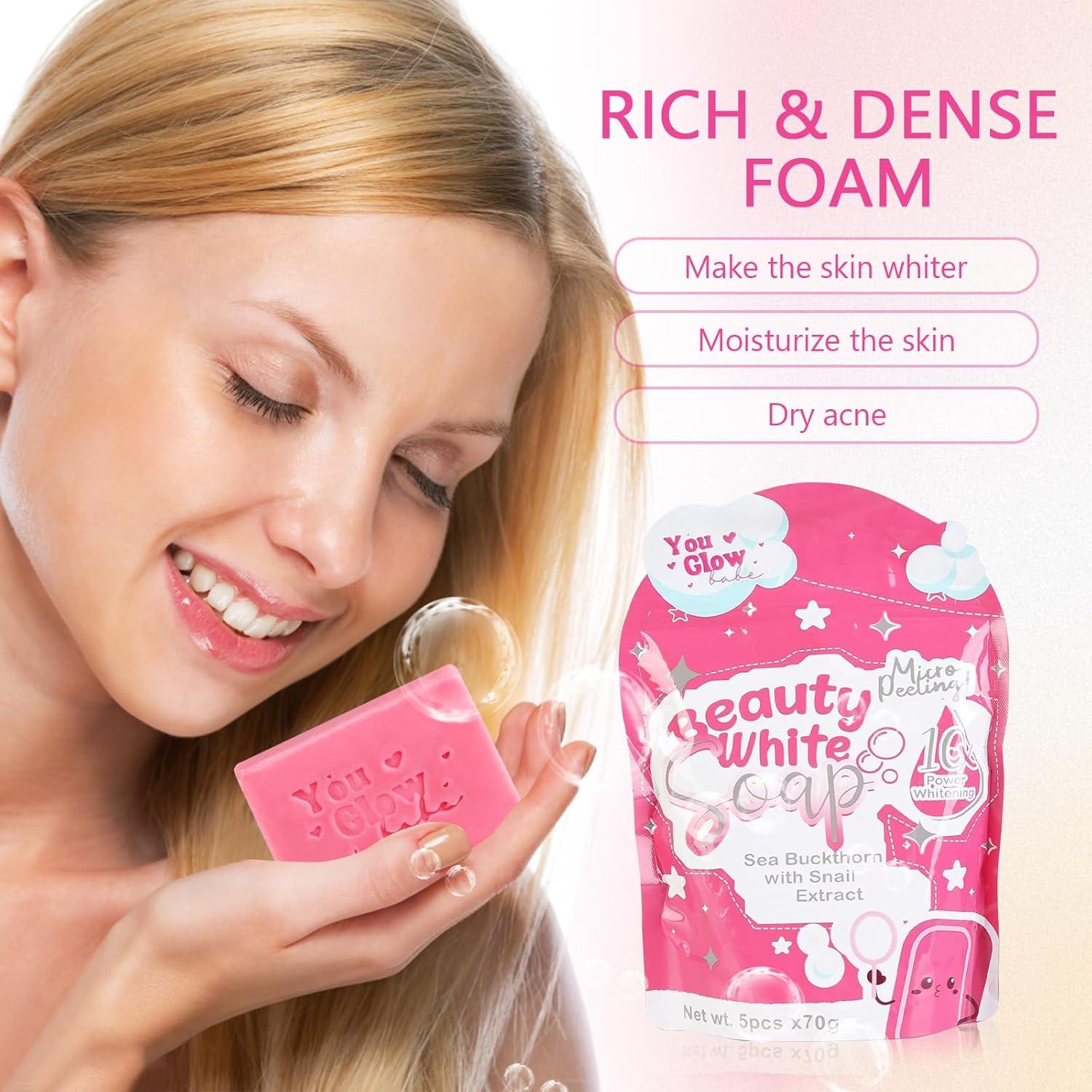 Jabón You Glow Babe Espino Marino y Extracto de Caracol 5x70g