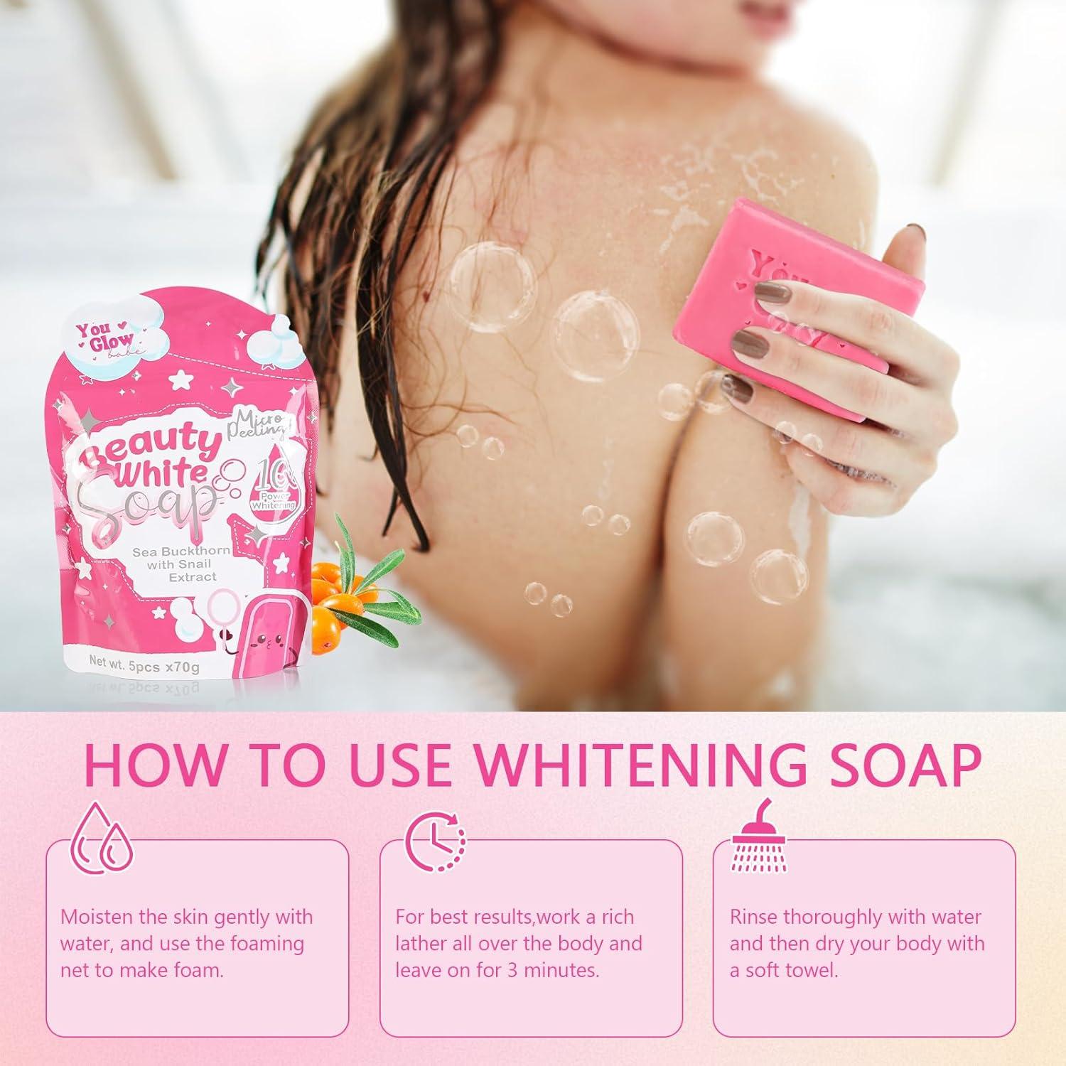 Jabón You Glow Babe Espino Marino y Extracto de Caracol 5x70g