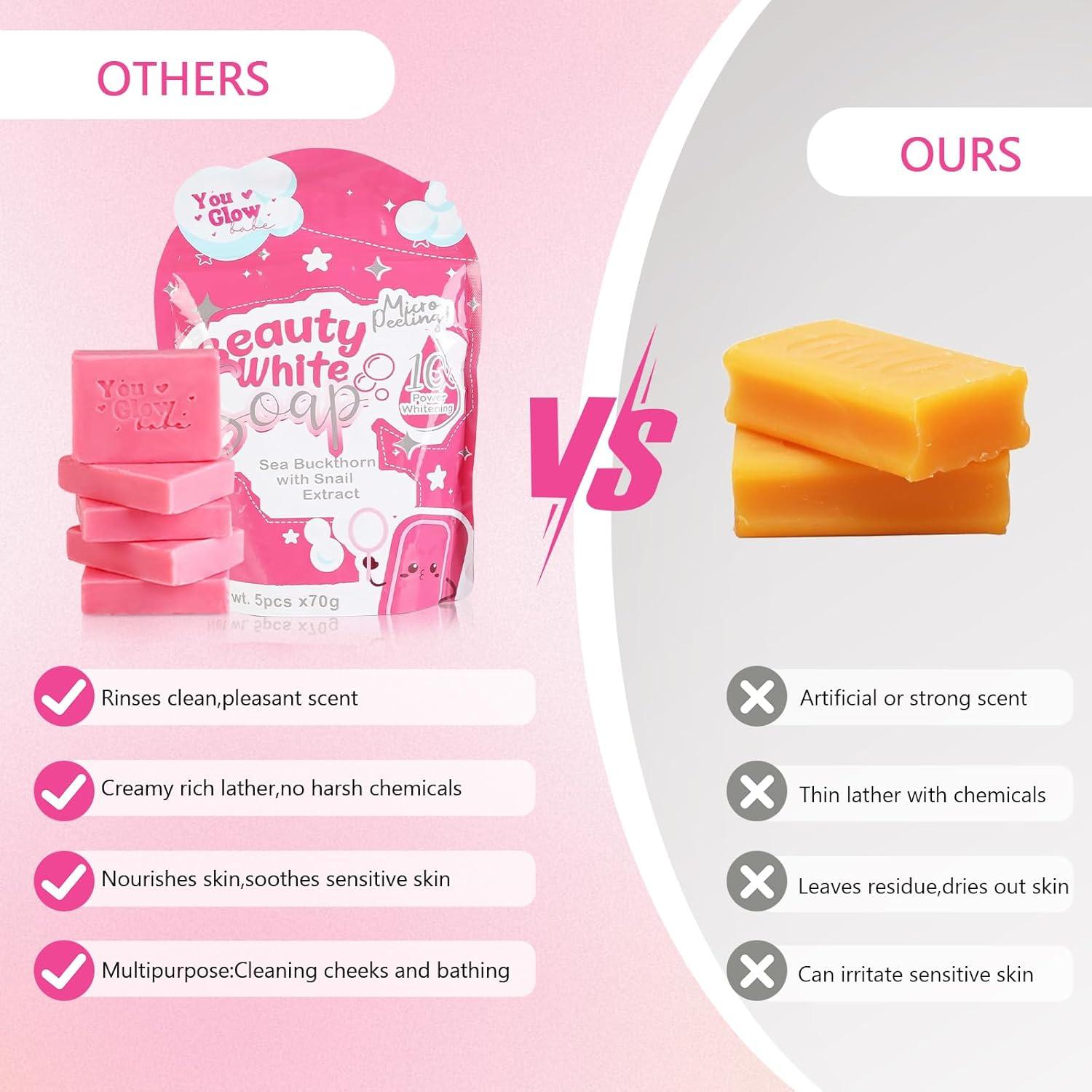 Jabón You Glow Babe Espino Marino y Extracto de Caracol 5x70g