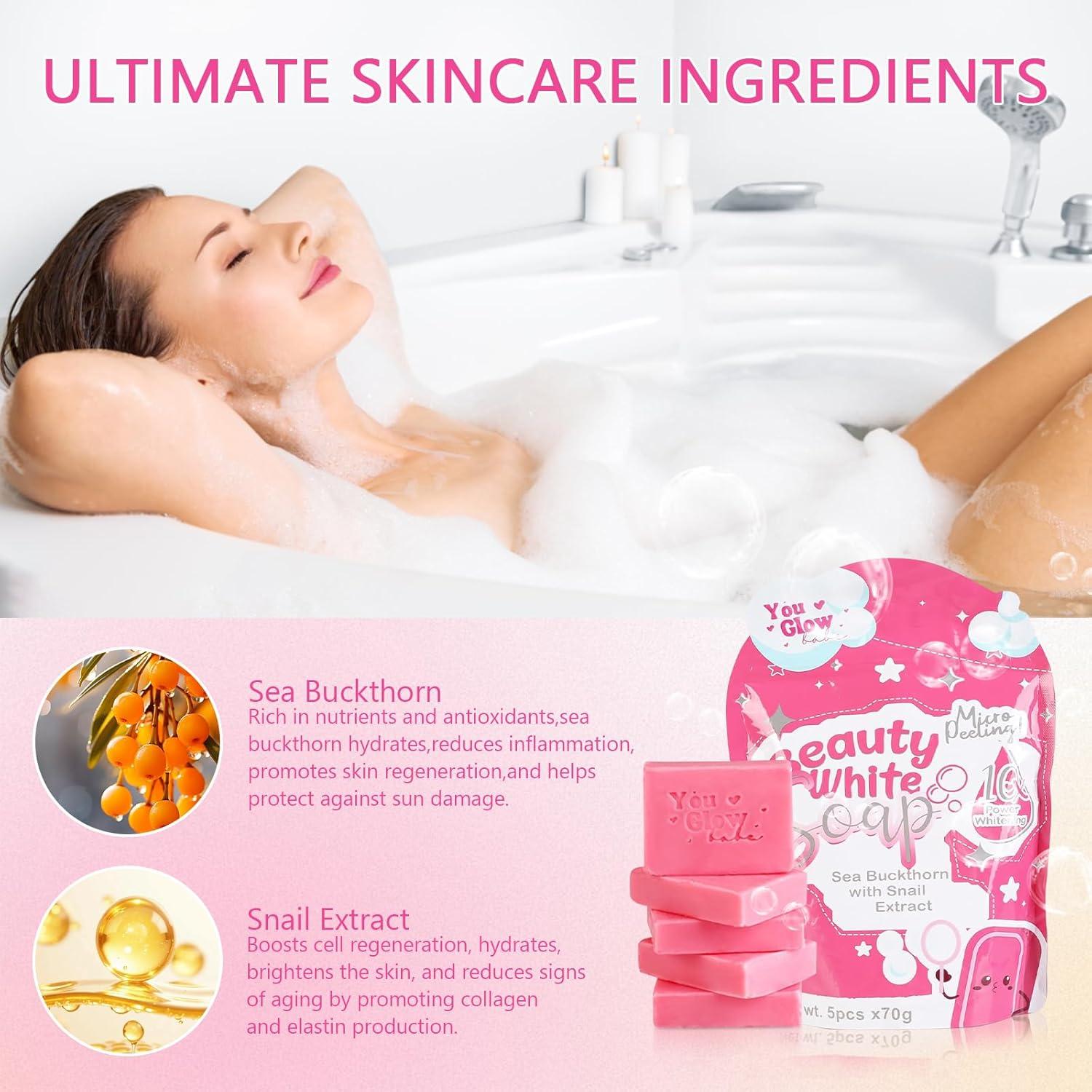 Jabón You Glow Babe Espino Marino y Extracto de Caracol 5x70g