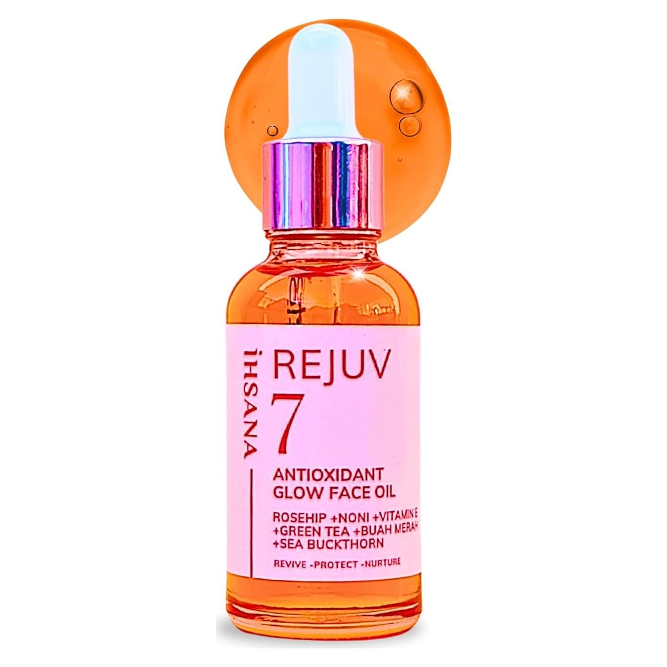 Rejuv7 Aceite Facial Antioxidante 28g - Hidratante Rosa Mosqueta