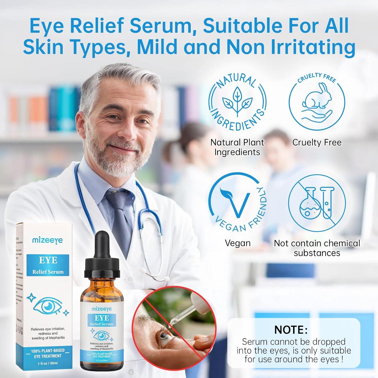 Suero para Ojos MIZEEYE 2 PCS - Tratamiento Chalazión y Blefaritis