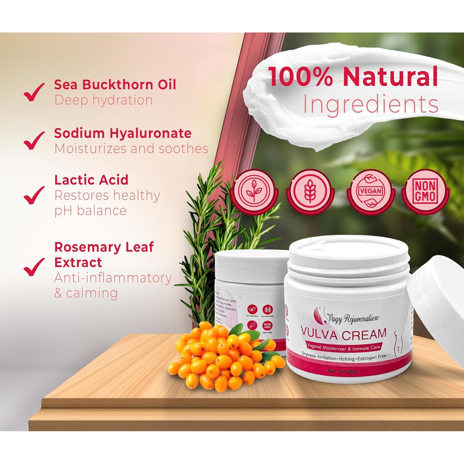 Crema Hidratante Vulva Rejuvenecimiento Vagy 60g - Alivia Picazón