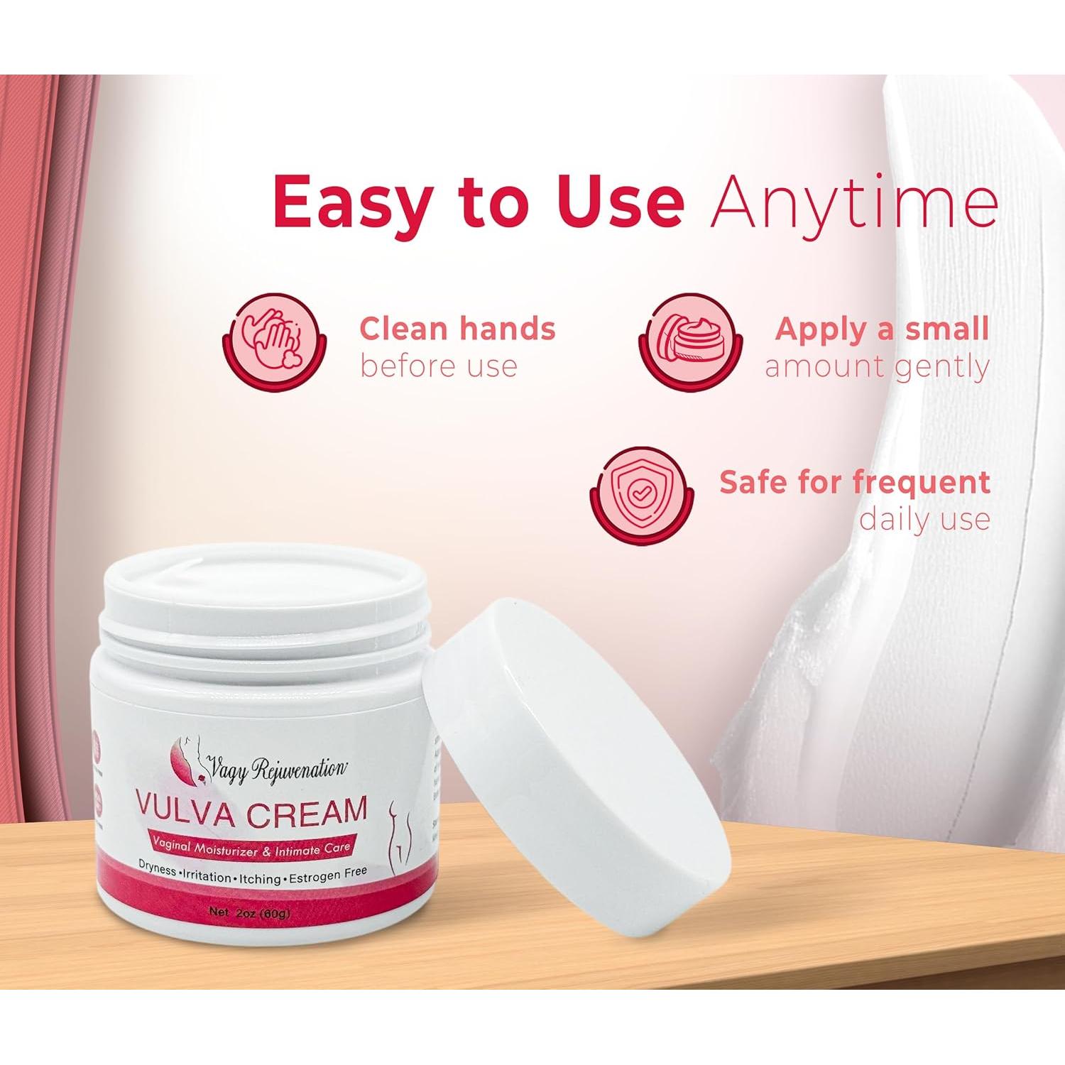 Crema Hidratante Vulva Rejuvenecimiento Vagy 60g - Alivia Picazón