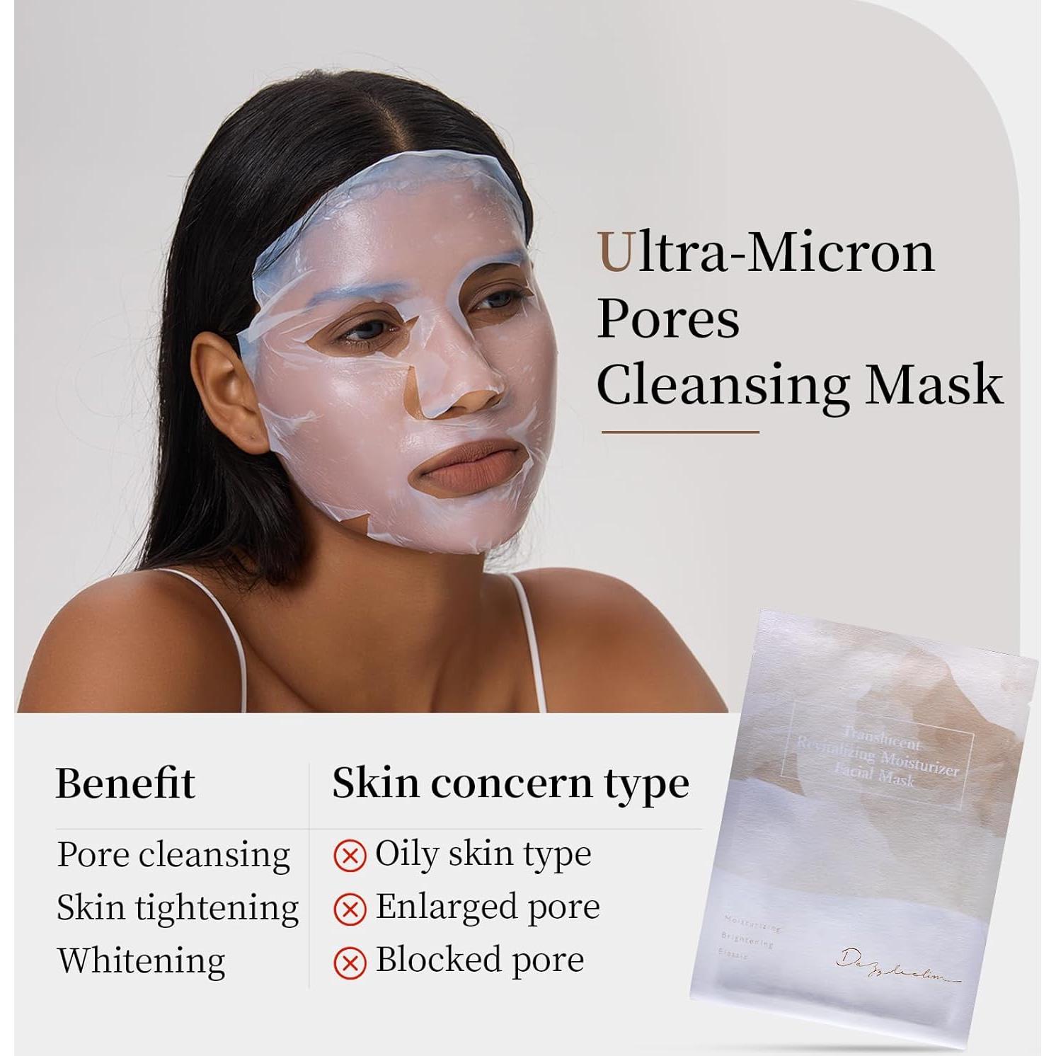 Set de 12 Mascarillas Faciales Dazzelslim - Hidratación y Limpieza