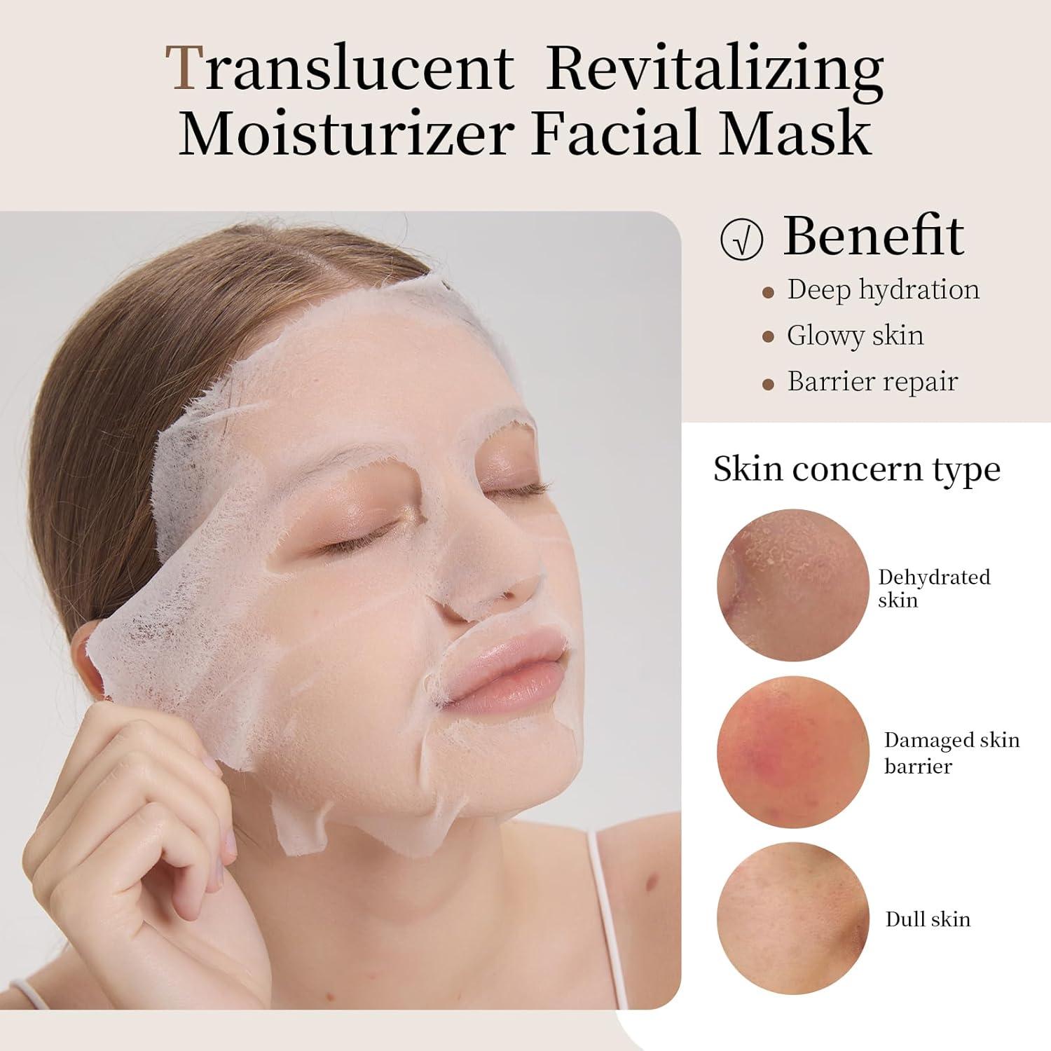 Set de 12 Mascarillas Faciales Dazzelslim - Hidratación y Limpieza