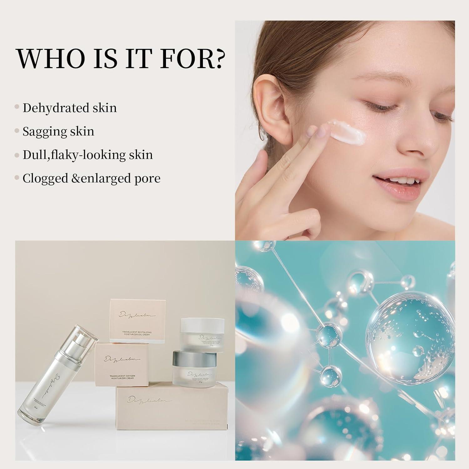 Conjunto Hidratante Facial Dazzelslim - Crema y Suero Antienvejecimiento