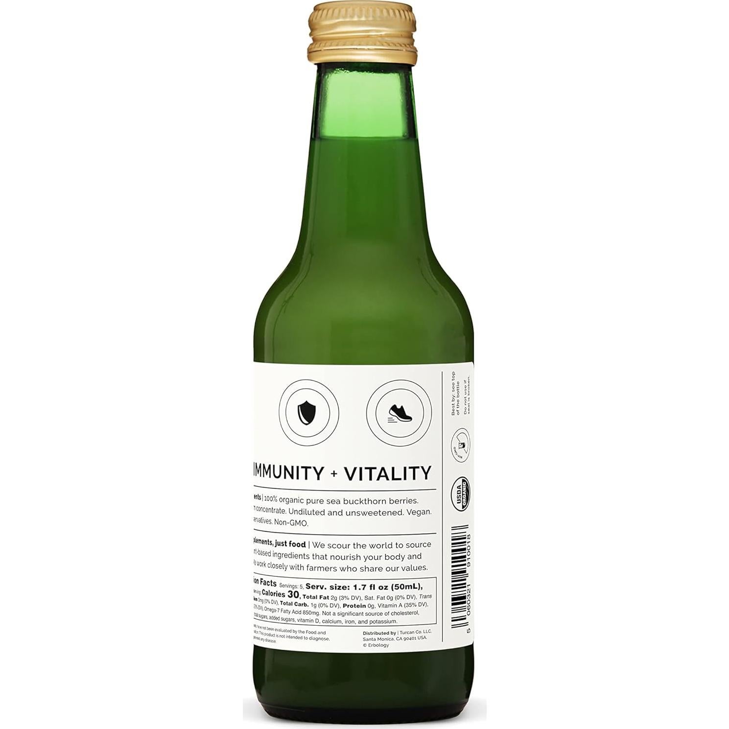 Jugo de Espino Marino Orgánico Erbology 250 ml - Alto en Vitamina C