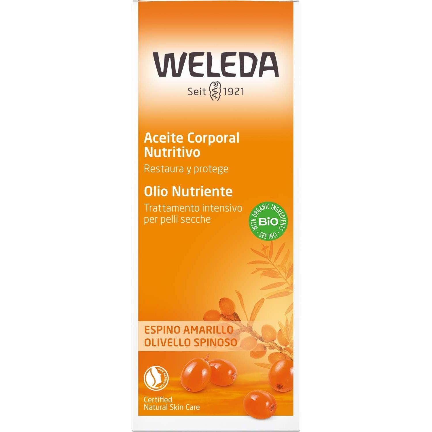 Aceite Corporal de Espino Marino Weleda 100 ml - Hidratante