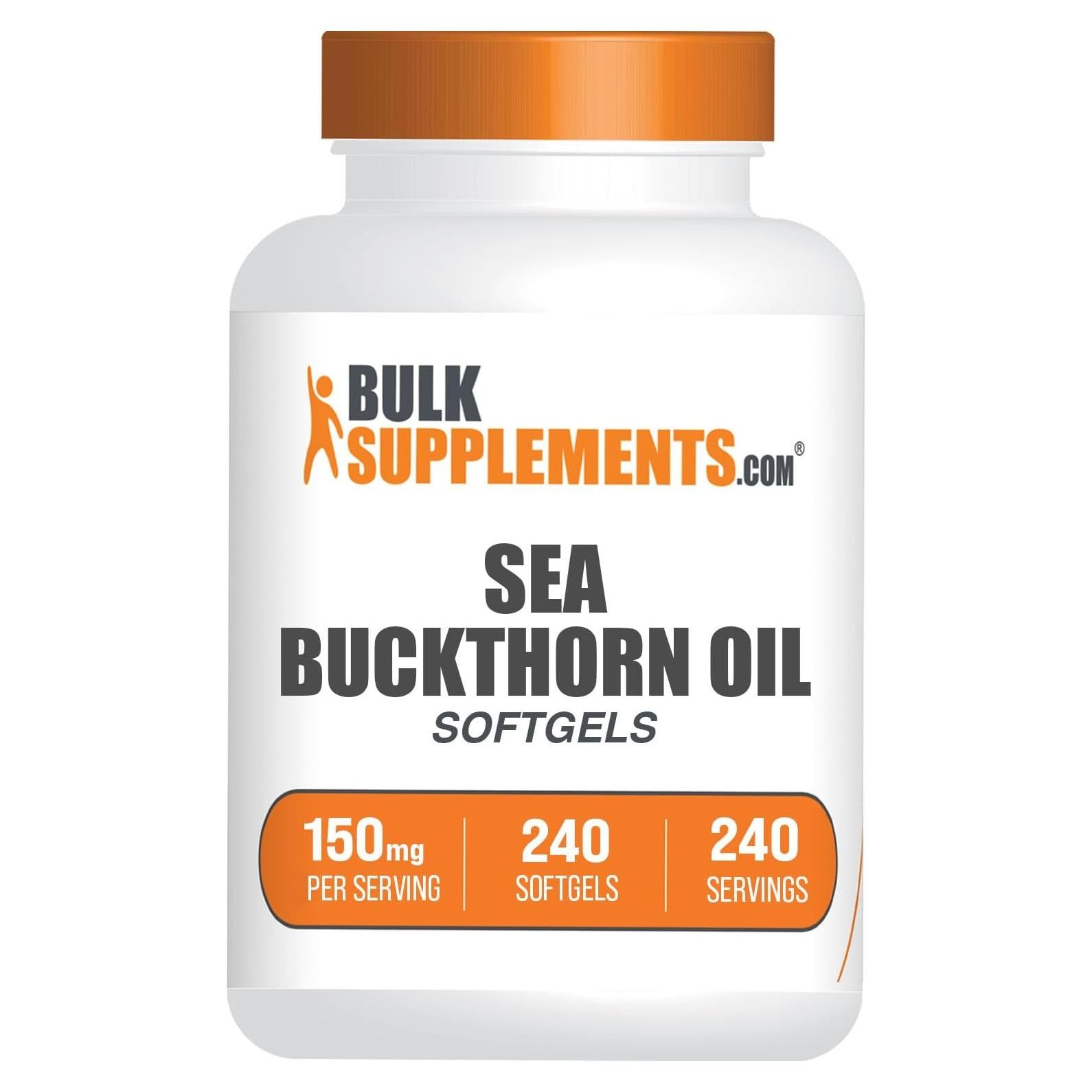 Suplemento de Aceite de Espino Marino Softgels BULKSUPPLEMENTS 240 unidades