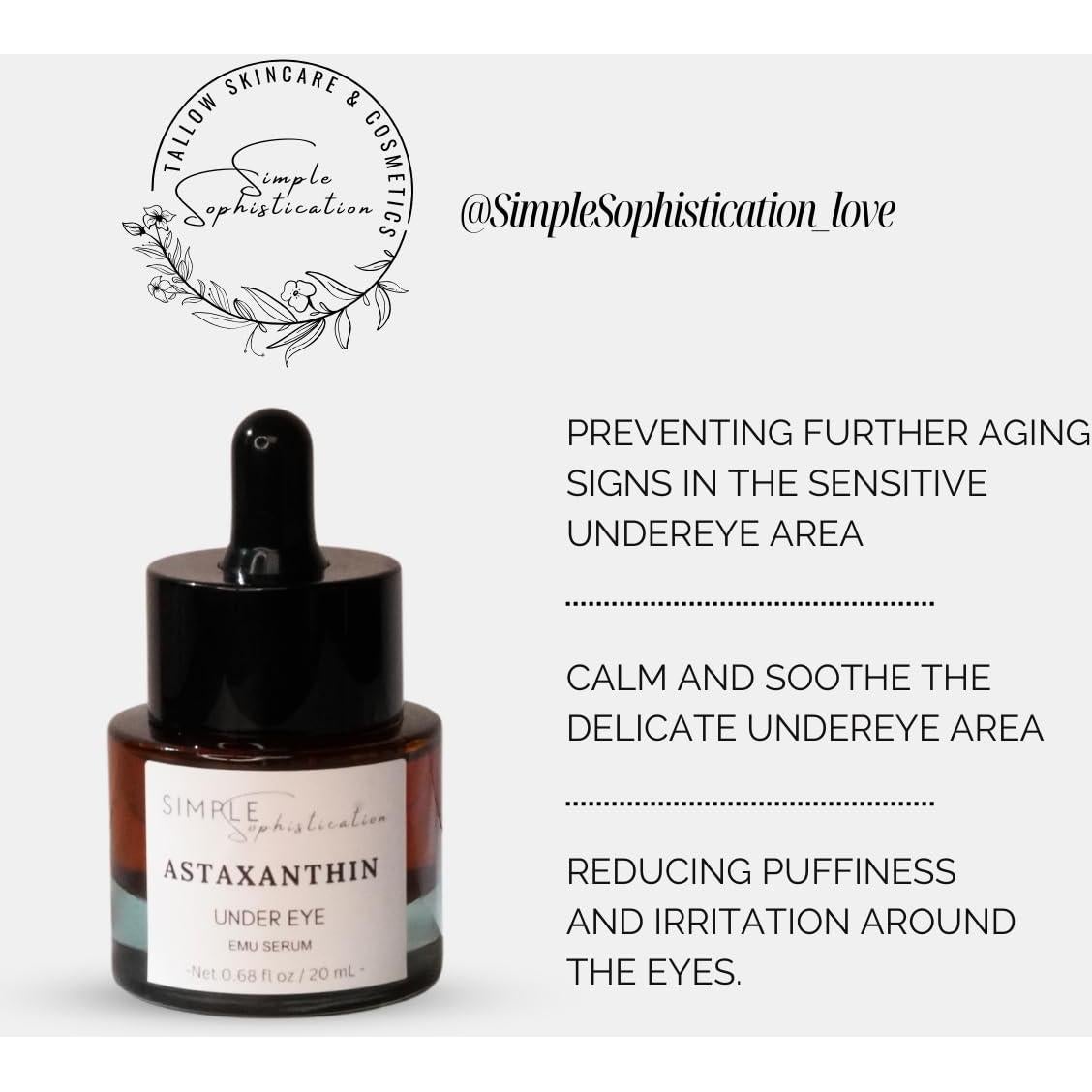 Suero Antienvejecimiento Simple Sophistication 15 mL con Astaxantina