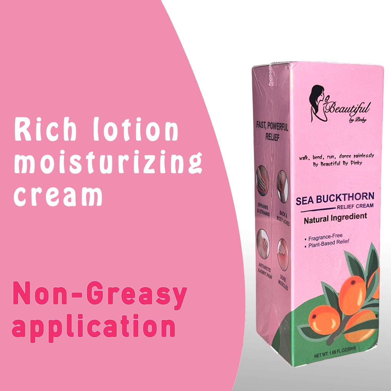 Crema Hidratante Natural Beautiful By Pinky 50ml Espino Marino