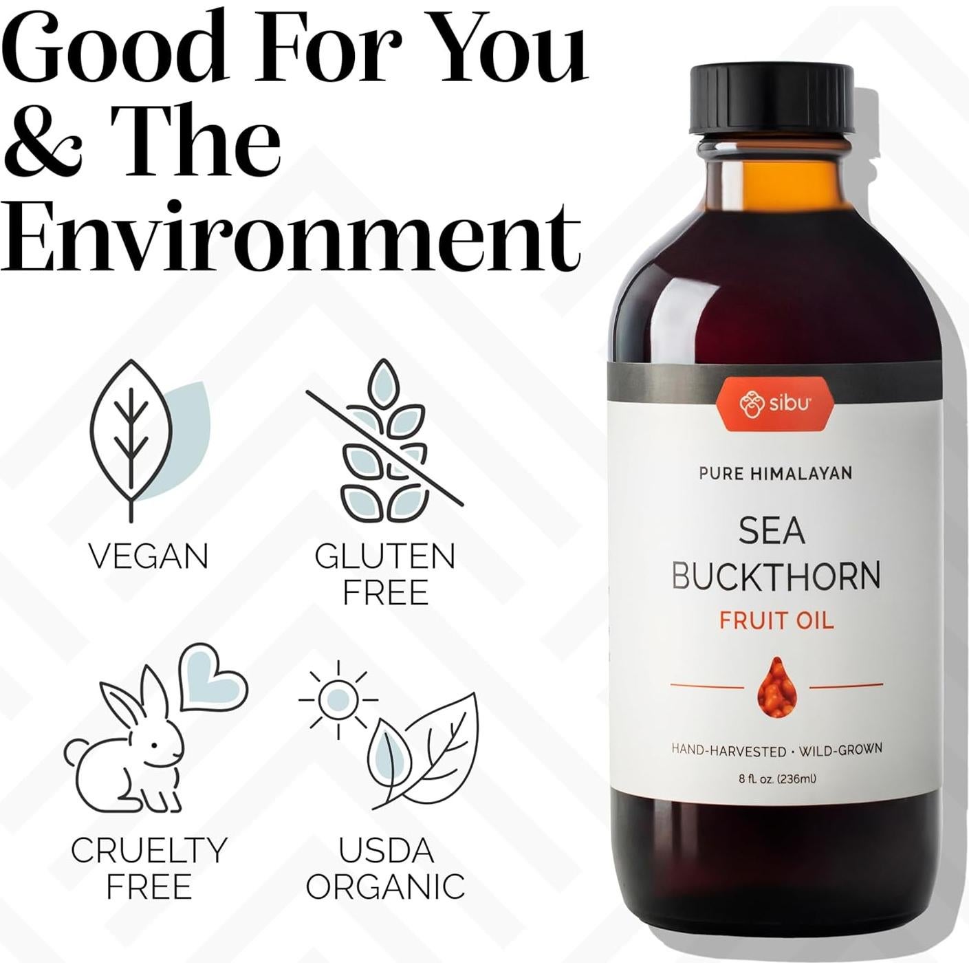 Aceite de Espino del Mar Sibu 60 ml - Omega 7 Orgánico