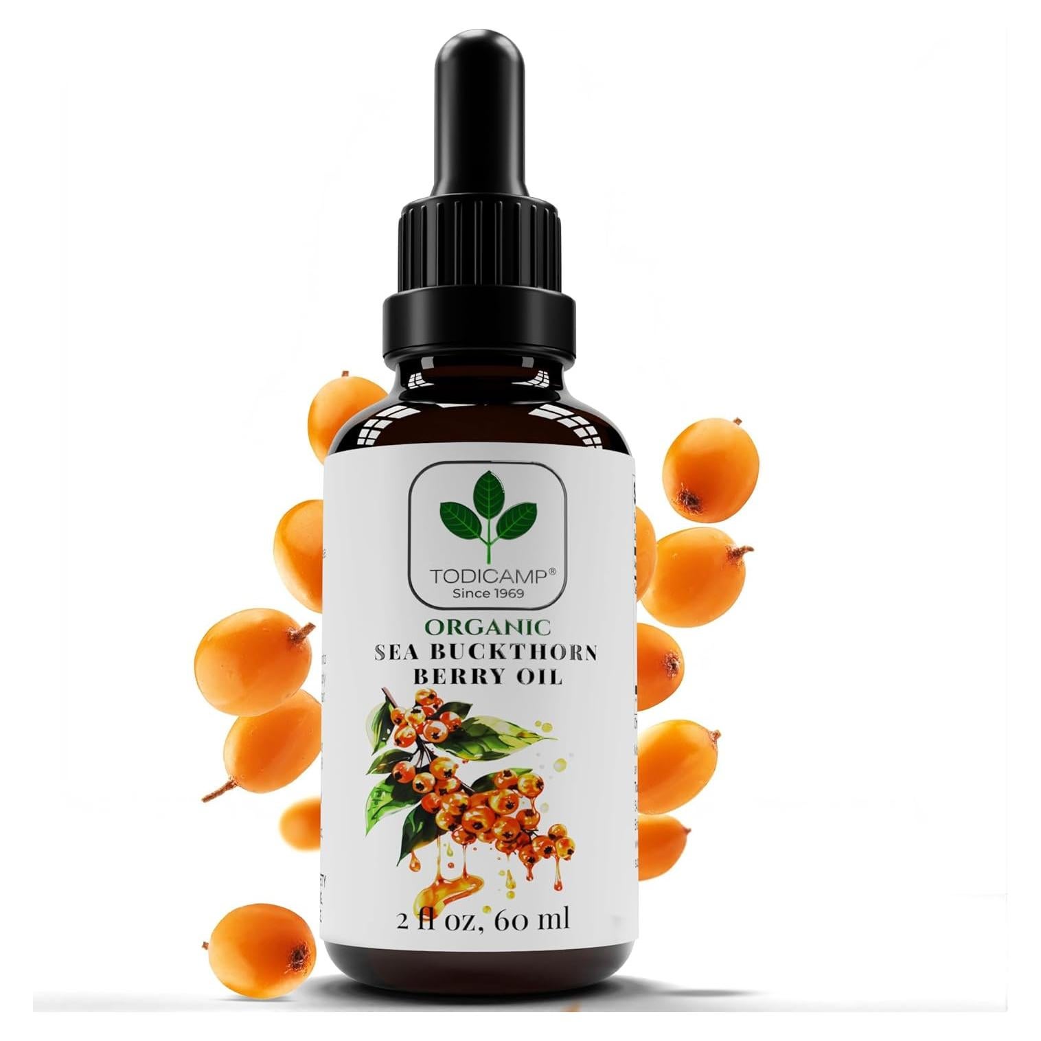 Aceite de Espino Marino Orgánico Todicamp 60 ml - Suplemento Nutricional