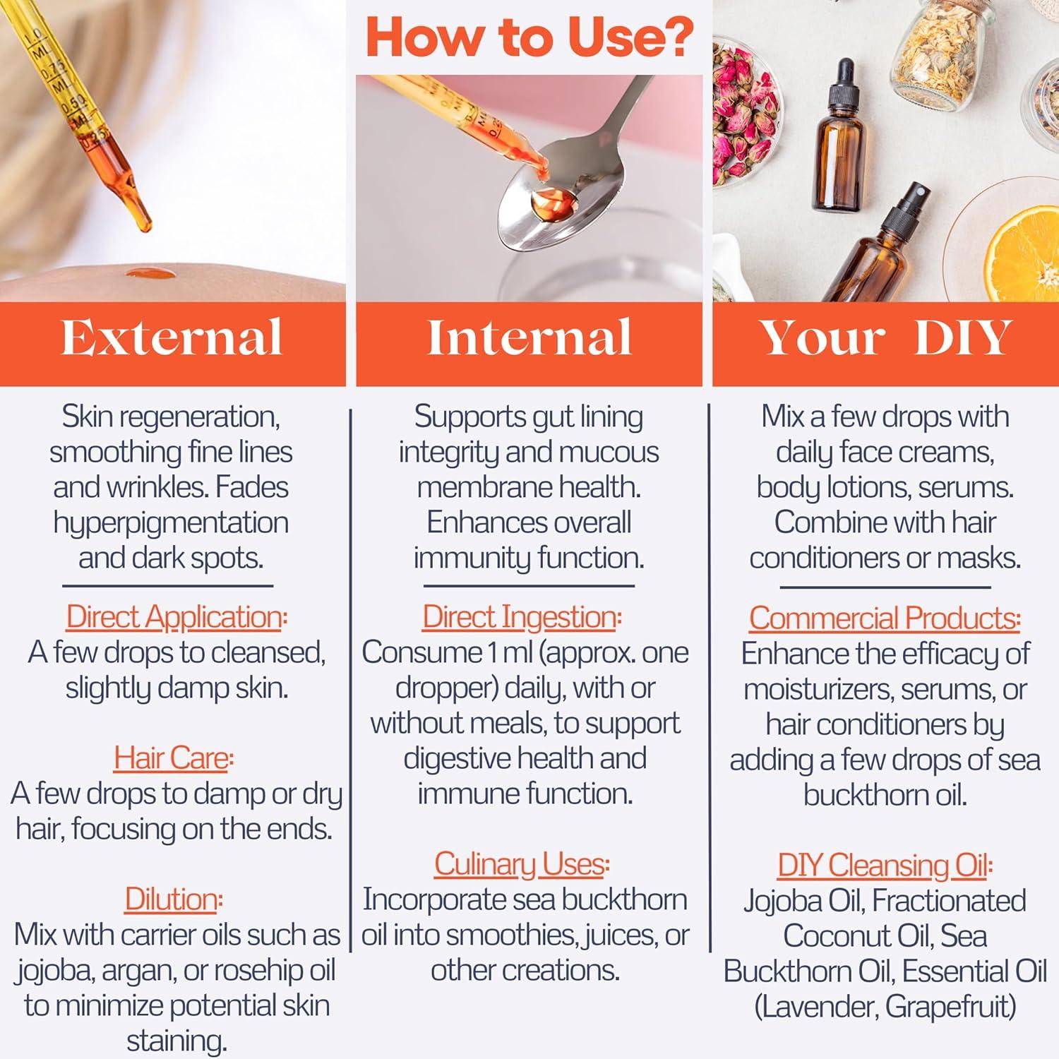 Aceite de Espino Marino Orgánico Todicamp 60 ml - Suplemento Nutricional