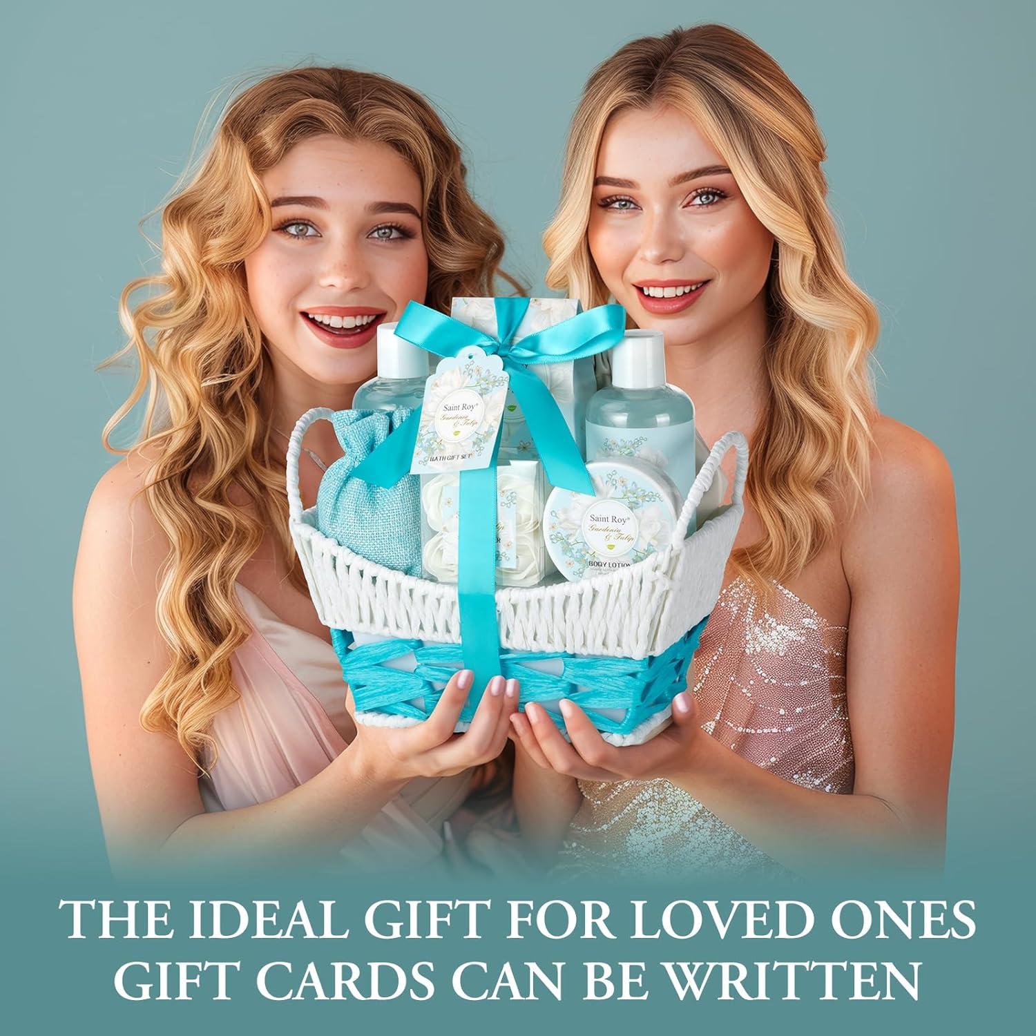 Set de Spa de Lujo Saint Roy con Fragancia Gardenia y Tulipán 11Pcs