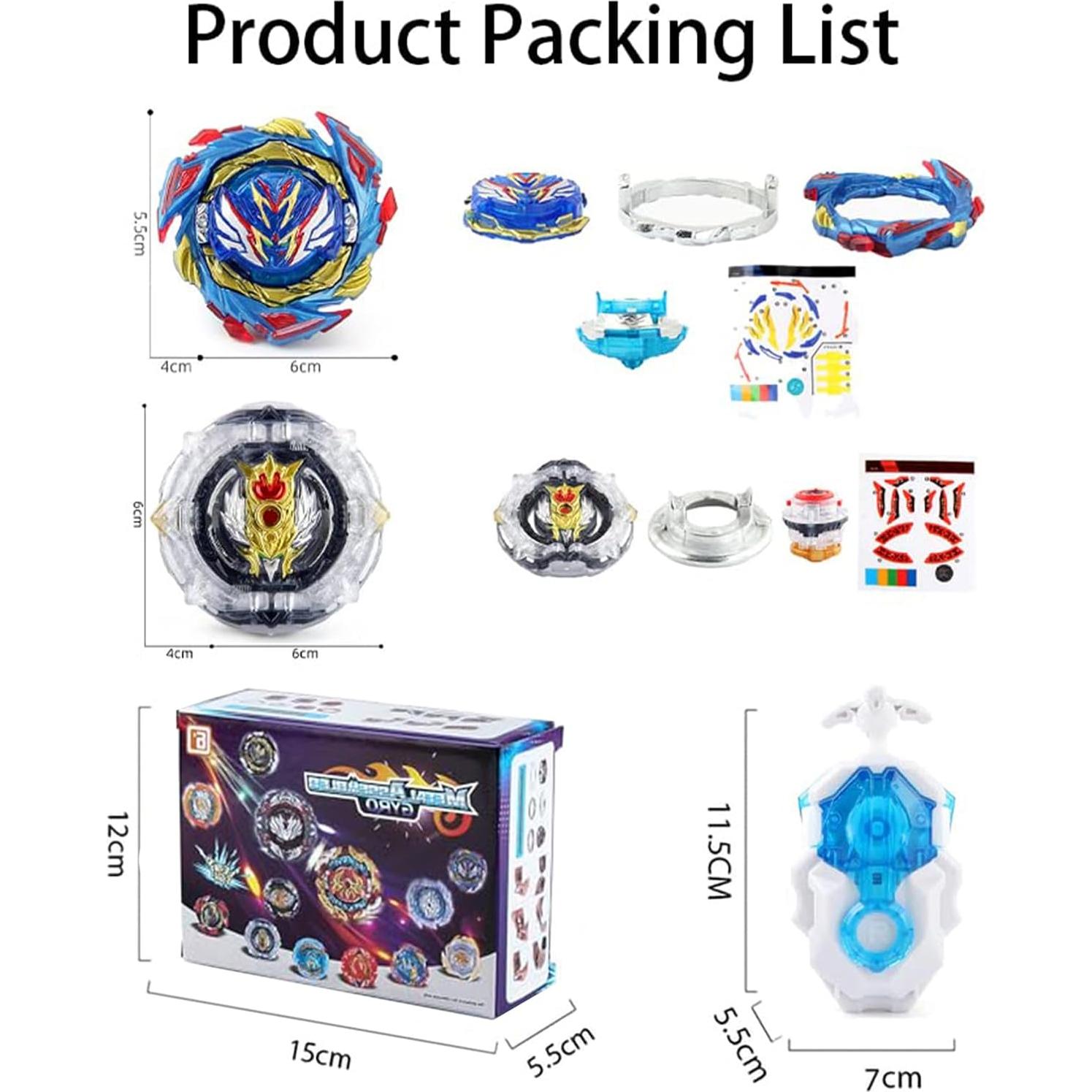 Juego de Trompos de Batalla Hozuumo B-187+B-192 con Lanzadores