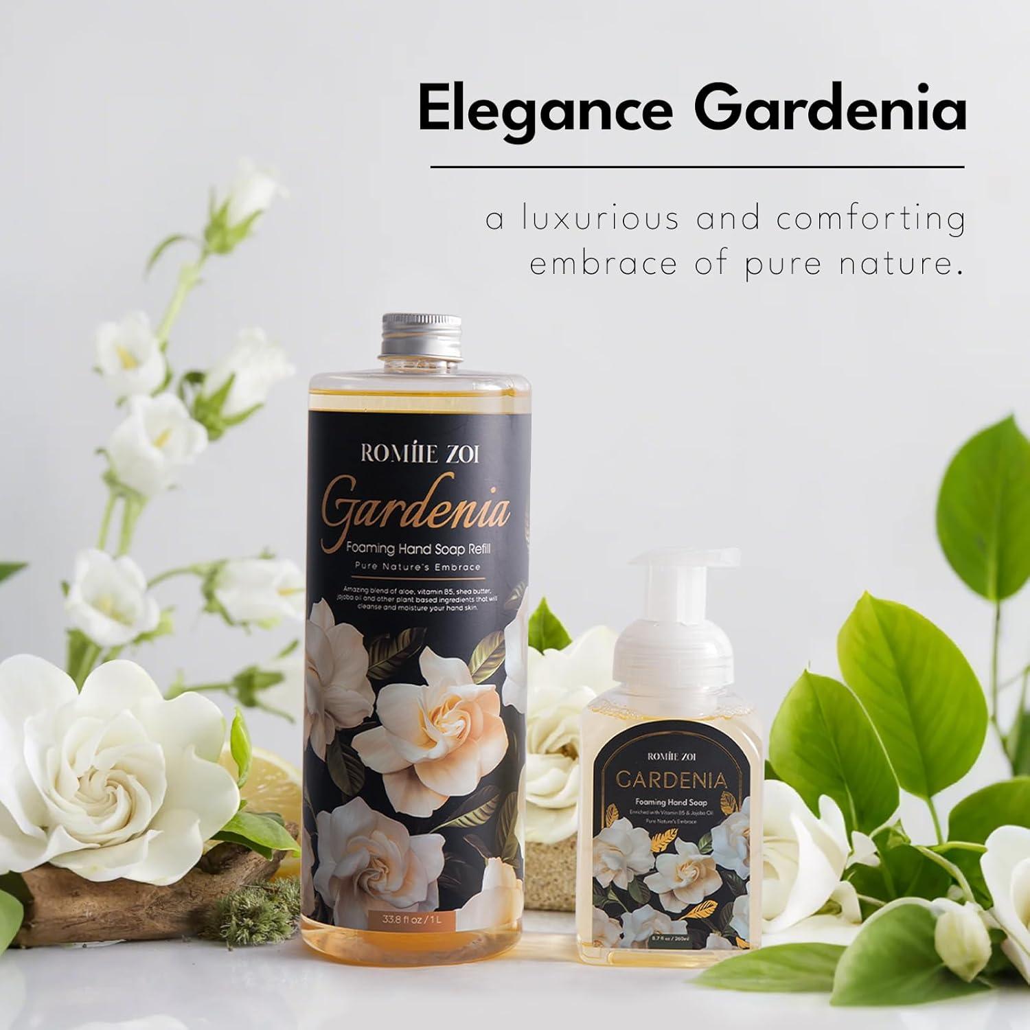 Juego de Recarga Jabón Espumoso Gardenia 3x1000ml + Dispensador