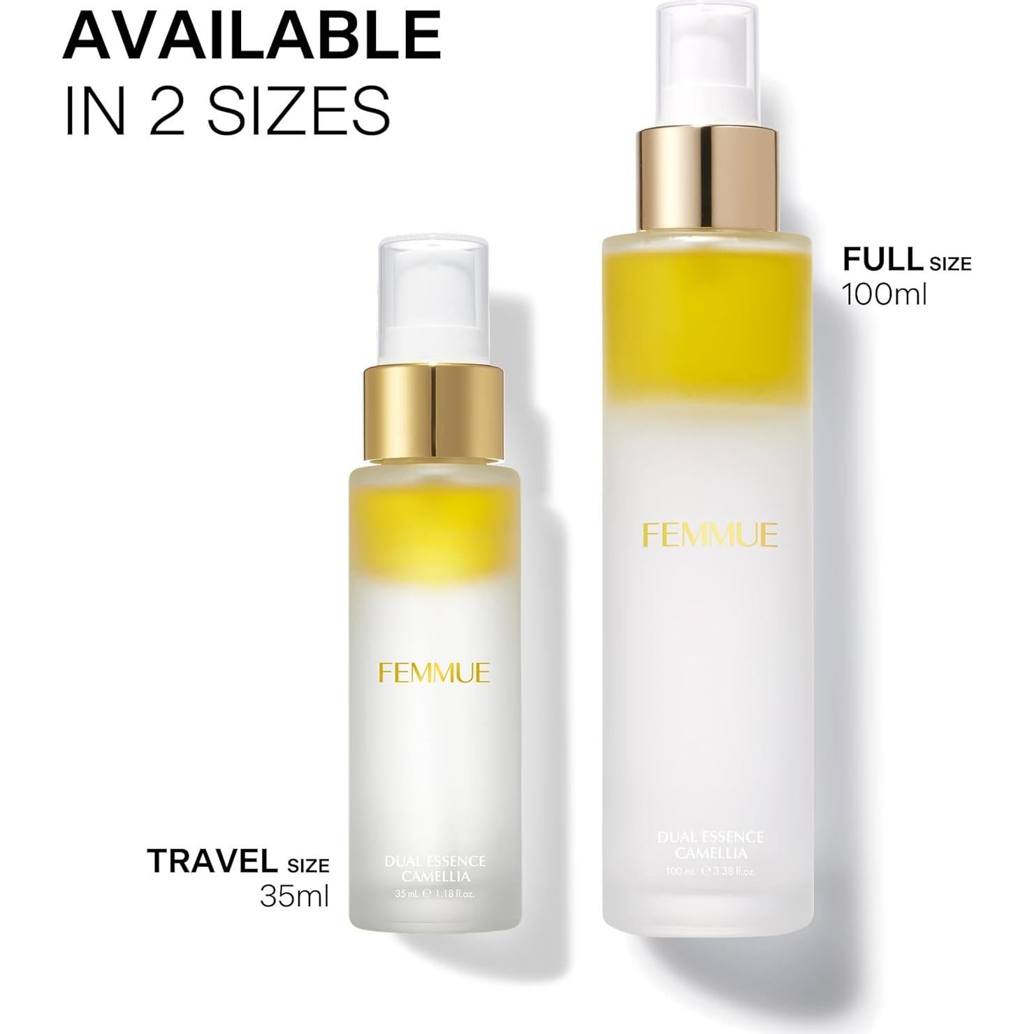 Bruma Hidratante Facial Dual Camelia FEMMUE 33.4 ml Viaje