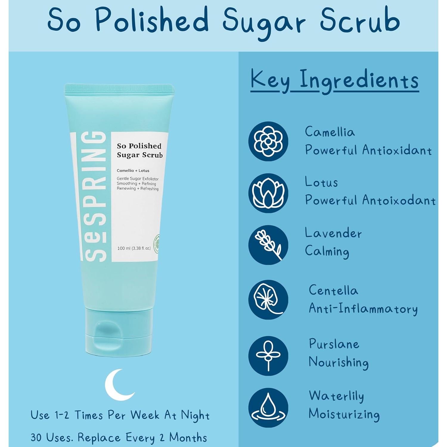 Exfoliante Facial de Azúcar Coreano 24K Cosmetics 170g