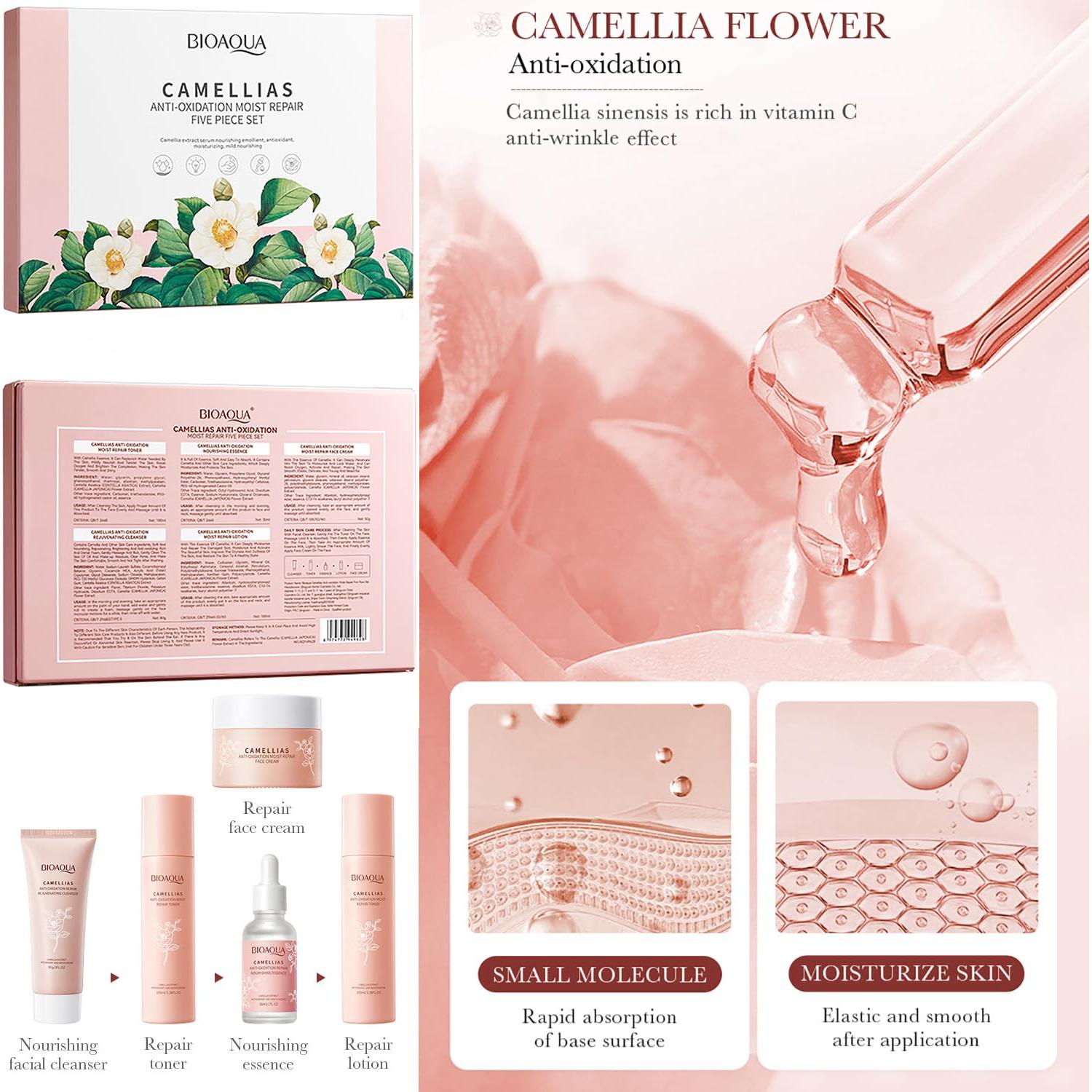 Set de Cuidado Facial BIOAQUA Camelia 5 Piezas 425g