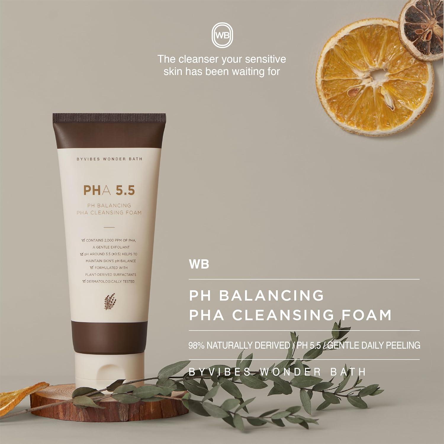 Espuma Limpiadora Facial PHA 130ml - Coreana para Piel Sensible