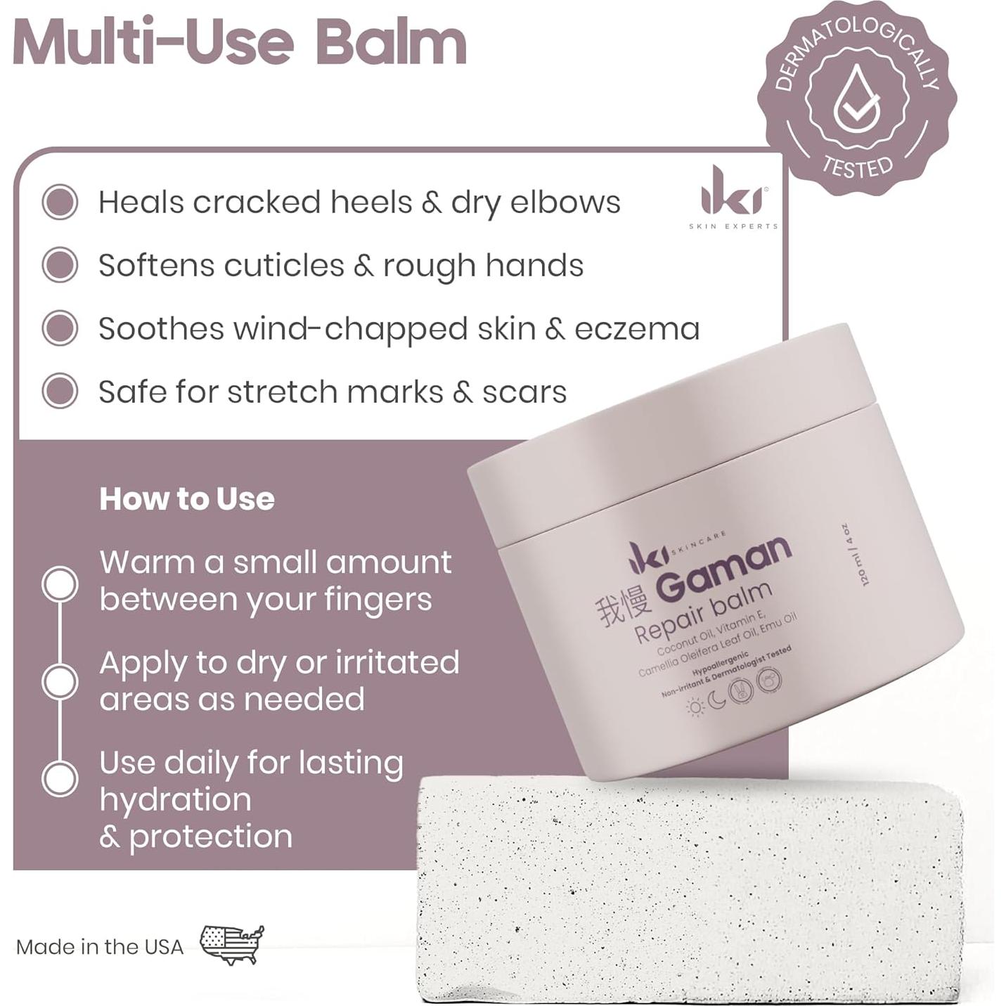 Bálsamo Reparador IKI - Hidratante Natural para Piel Sensible 100g