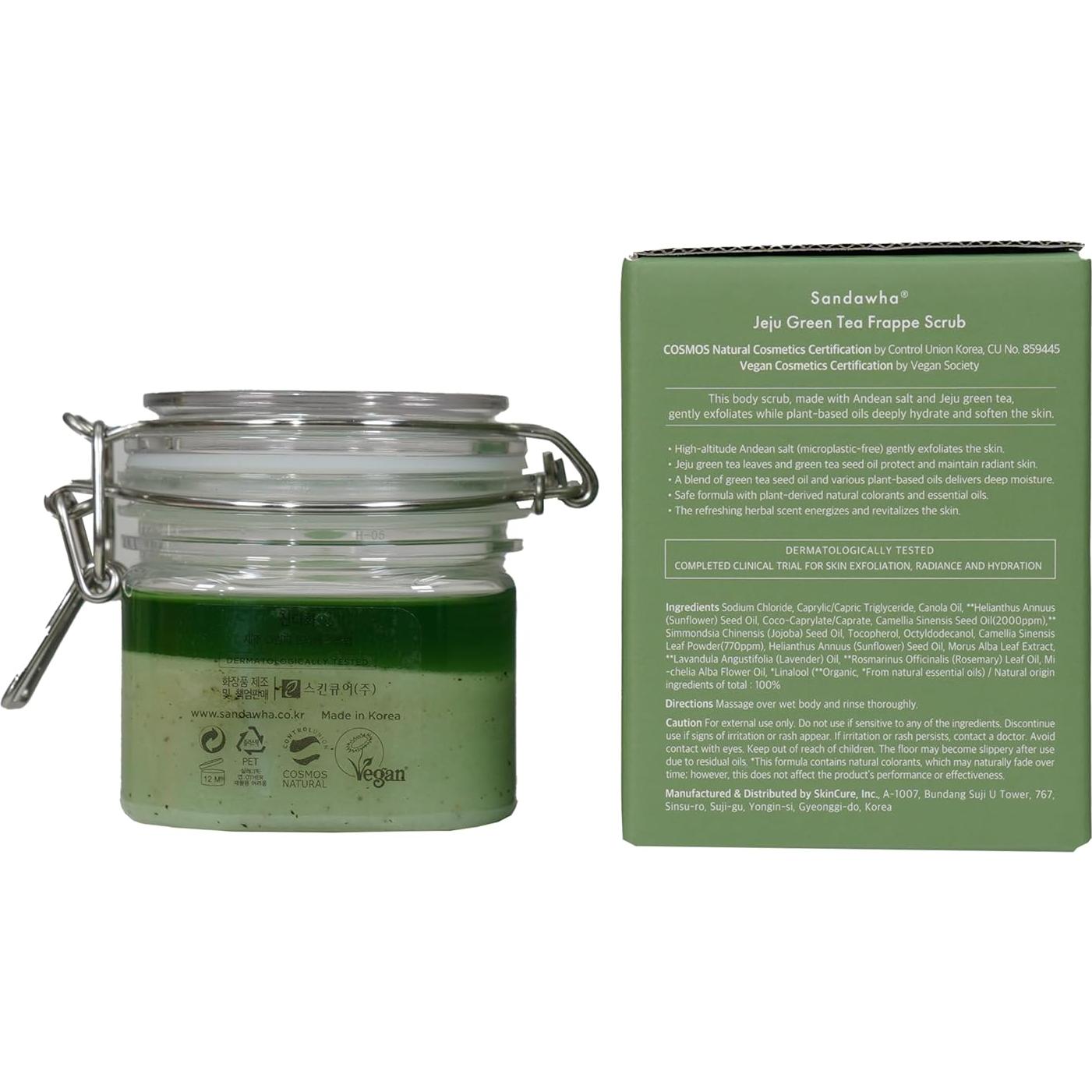 Exfoliante Corporal SKINCURE Té Verde Jeju 300g Natural
